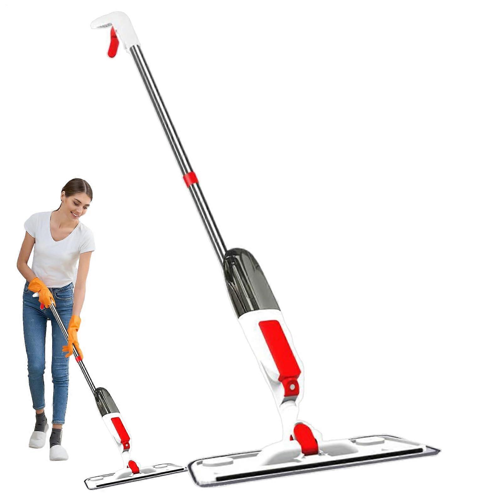 Mop With Drain Bucket Cube Set | Mopa With Sprayer | Microfibre Flat Mop Drainage For Laminated Floors