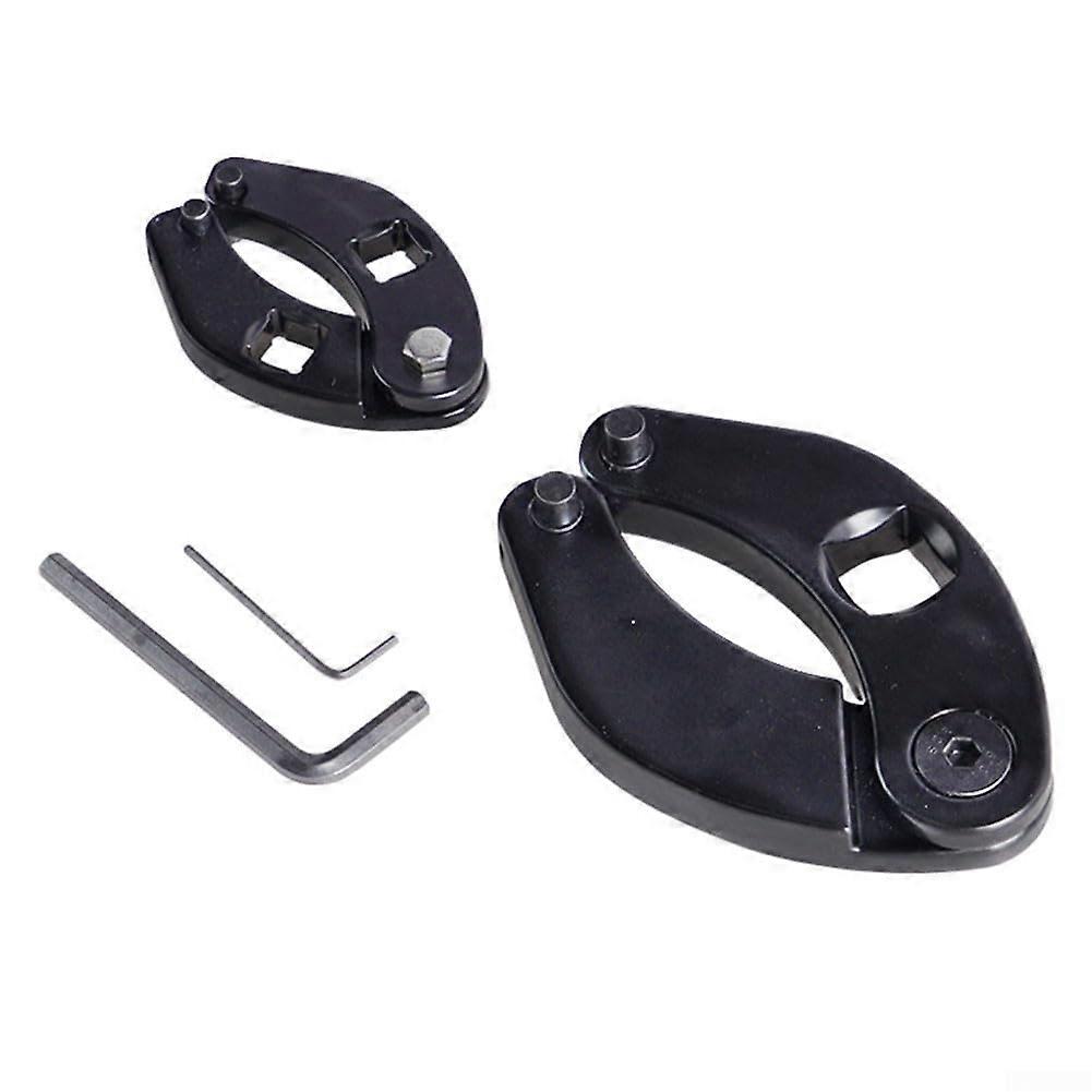 Compact, adjustable wrench set,  for tightening and loosening hydraulic cylinder nuts (Style 2).