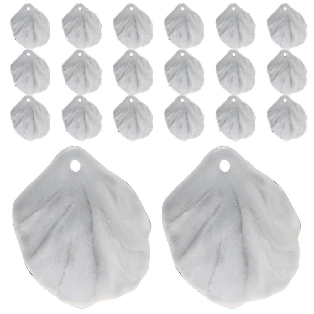 100pcs Frosted Flower Petal Charms for DIY Jewelry Making – Versatile Floral Shapes for Bracelets, Necklaces & Craft Projects