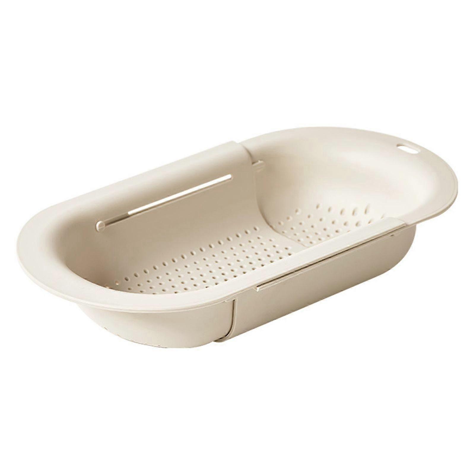 Panier de vidange rétractable de qualité alimentaire sans BPA, conception réglable, facile à nettoyer, pour fruits et légumes, égouttoir pour évier
