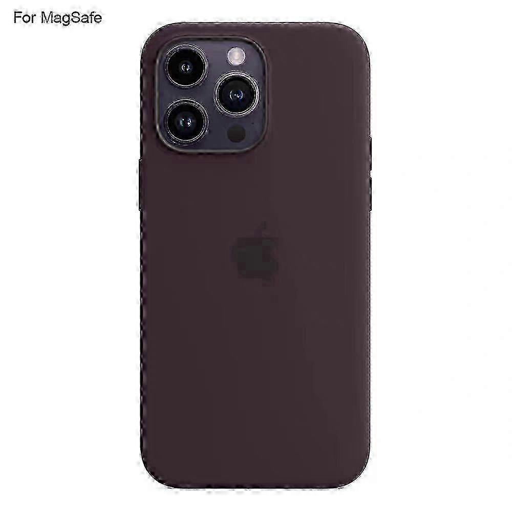 For iPhone 14 Pro MagSafe Compatible Shockproof Liquid Silicone Protective Case with Full Coverage