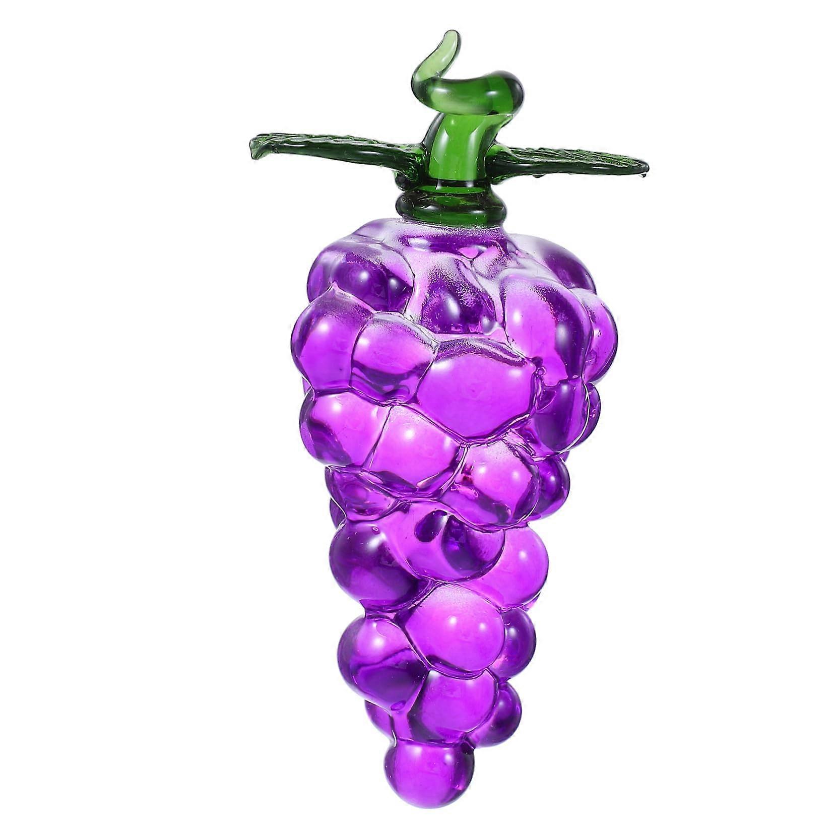 Realistic Handcrafted Decorative Fruit Ornament Simulated Grape Statue for Home Kitchen Decor – 12 Inch Size