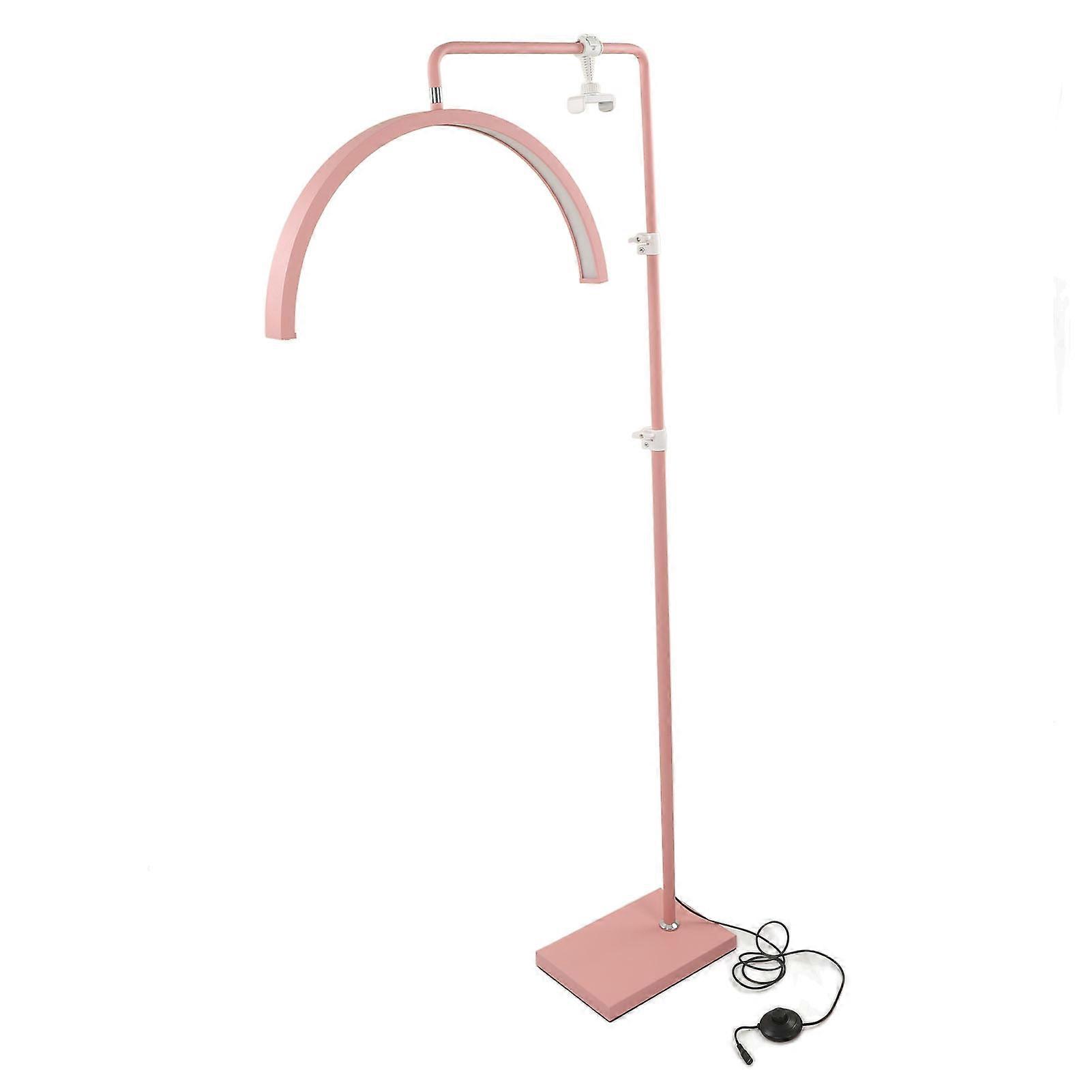 22インチ40W美容LEDフロアライト2700〜5600Kピンクハーフムーンランプ眉毛タトゥーネイルアート100-240V EUプラグ