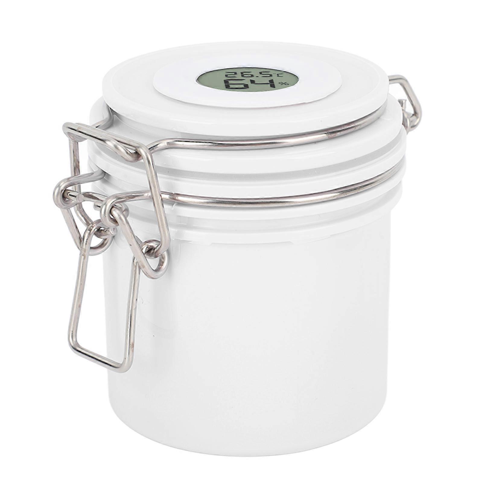 200ml Eyelash Glue Storage Tank with Screen Display Sealed Jar Activated Carbon Container for Lash Extension Grafting Eyelash White