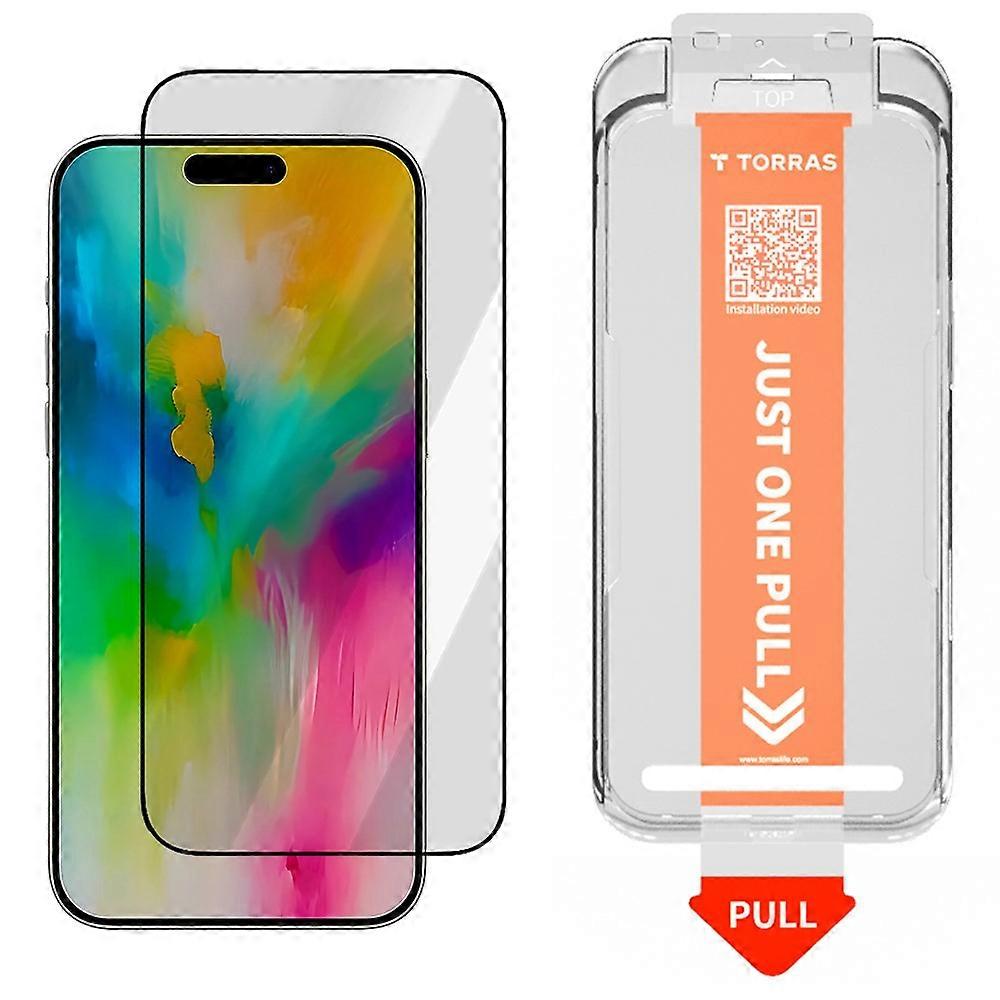 Συμβατό με TORRAS Glassgo για iPhone 17 Pro Max Screen Protector Tempered Glass HD Film με αυτόματο εργαλείο αφαίρεσης σκόνης