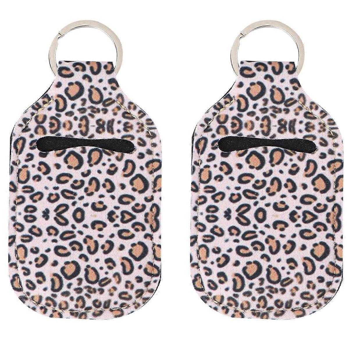 Cute Key Chain Bag Accessories Key Chain Square Bottle Cover Everyday Use 2Pcs Gift