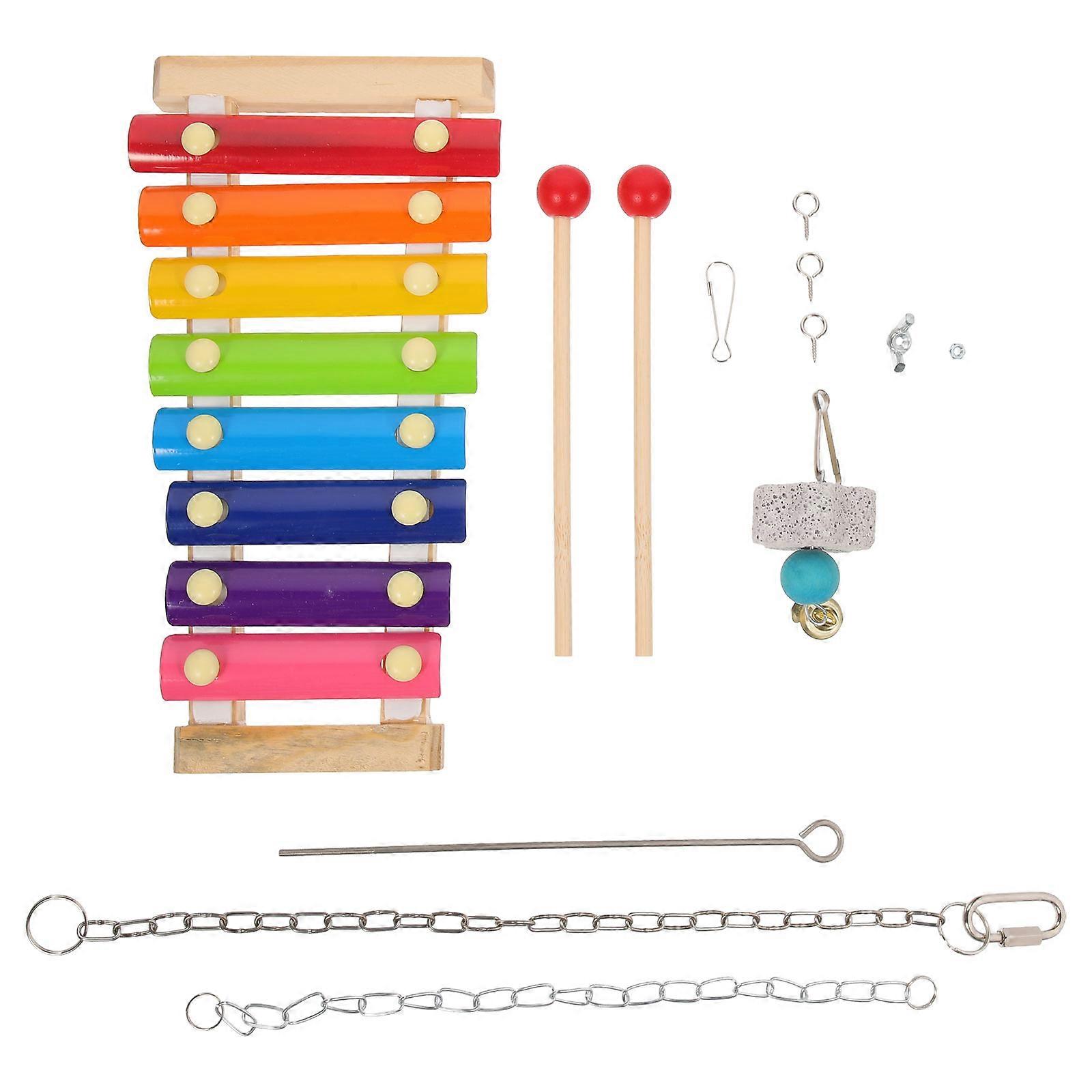 Bird Feeder Toy with Vegetable Skewers for Pets Made of Synthetic Material 2 Pcs
