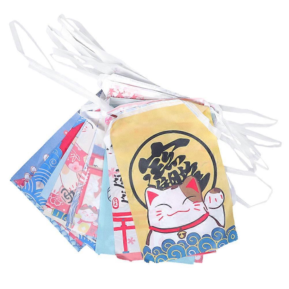 Hanging Bunting Banner Decoration For Restaurant Owners Assorted Color 21x14cm 2Pack