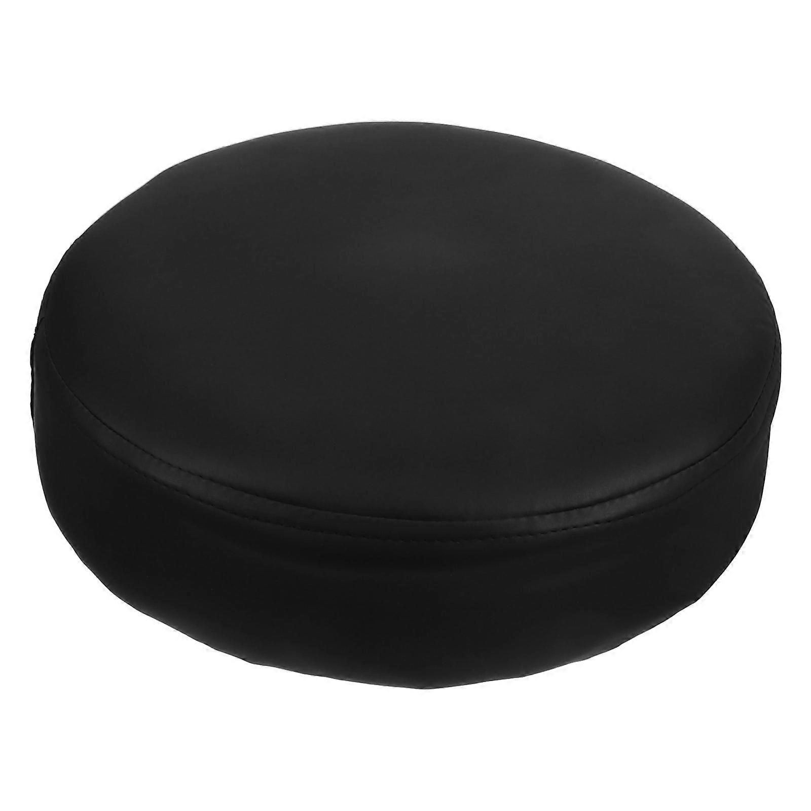 Thick Round PU Stool Seat Cushion with Stain Resistant Cover for Barstools, Home, Restaurant, and