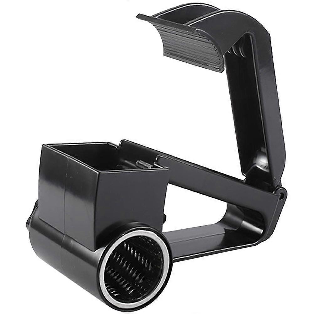 Black Rotary Cheese with Handle for Home Use Made of Stainless Steel and Plastic Easy to Clean