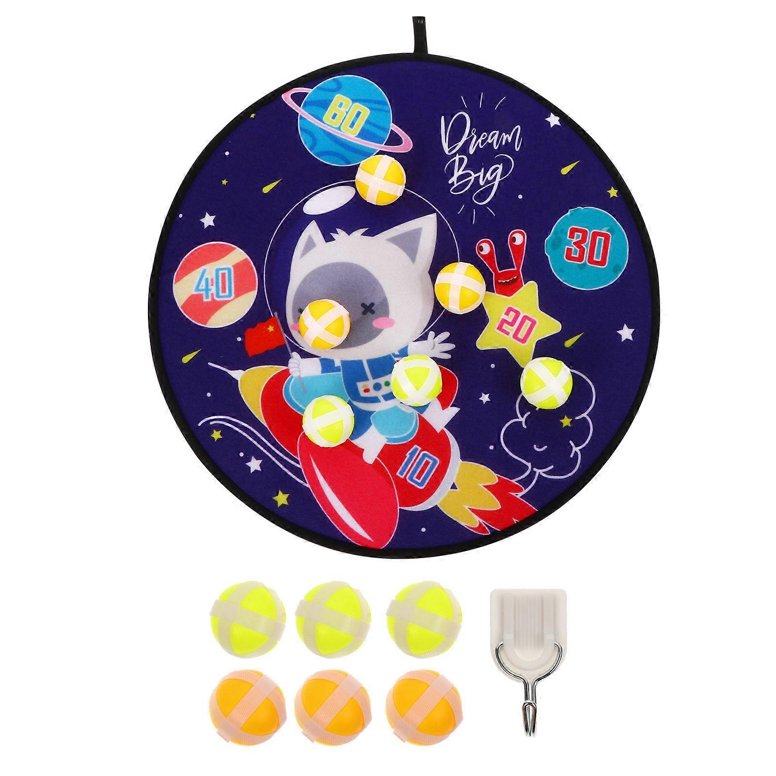 Educational Toy Darts Board For Children's Outdoor Games Featuring Wall-mounted Round Design 1 Set