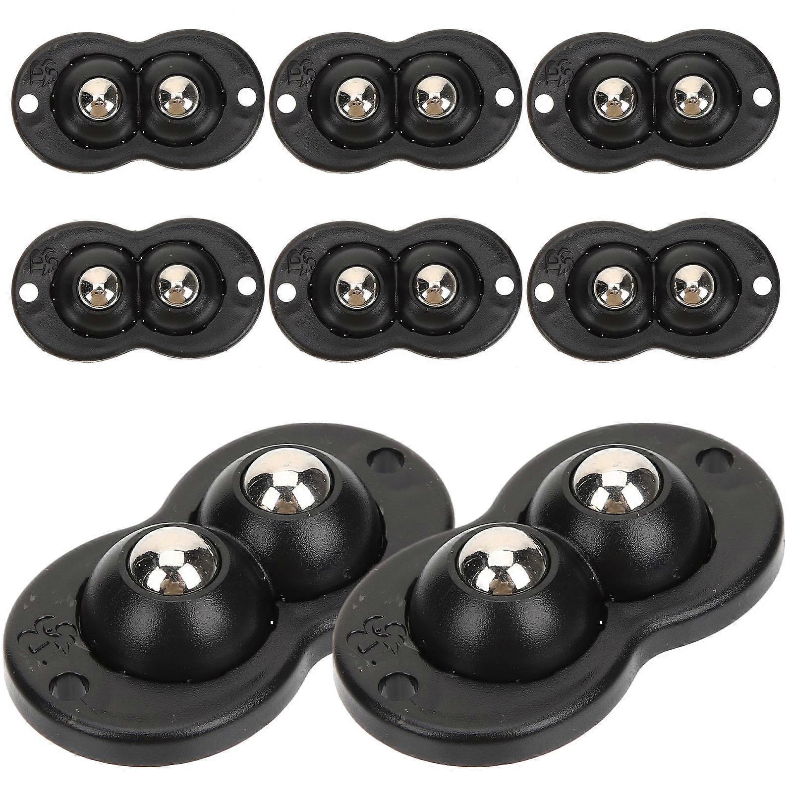 Attachable Mini Caster Wheels Heavy Load Capacity For Dust Bin Box 8Pcs