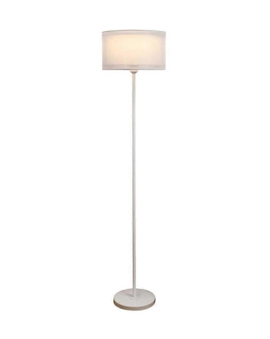 Standing Tall Lamps Nordic Floor Standing Lamps for Bedroom Lights Floor Lamp Fabric Lampshade Home Deco Tall Lamp Floor Reading Light B Button Switch