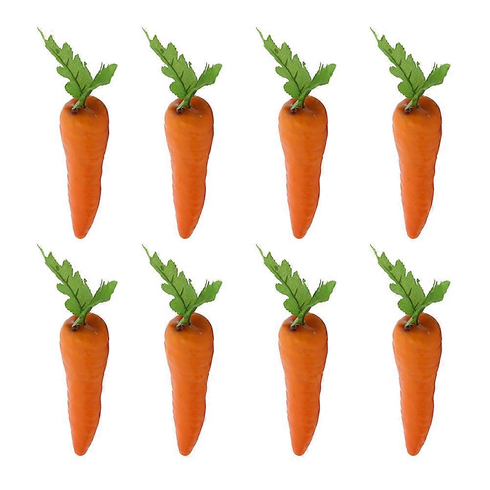 Creative Simulation Carrot Decoration for Home Kitchen Decor Made of PU Orange Color Ideal for