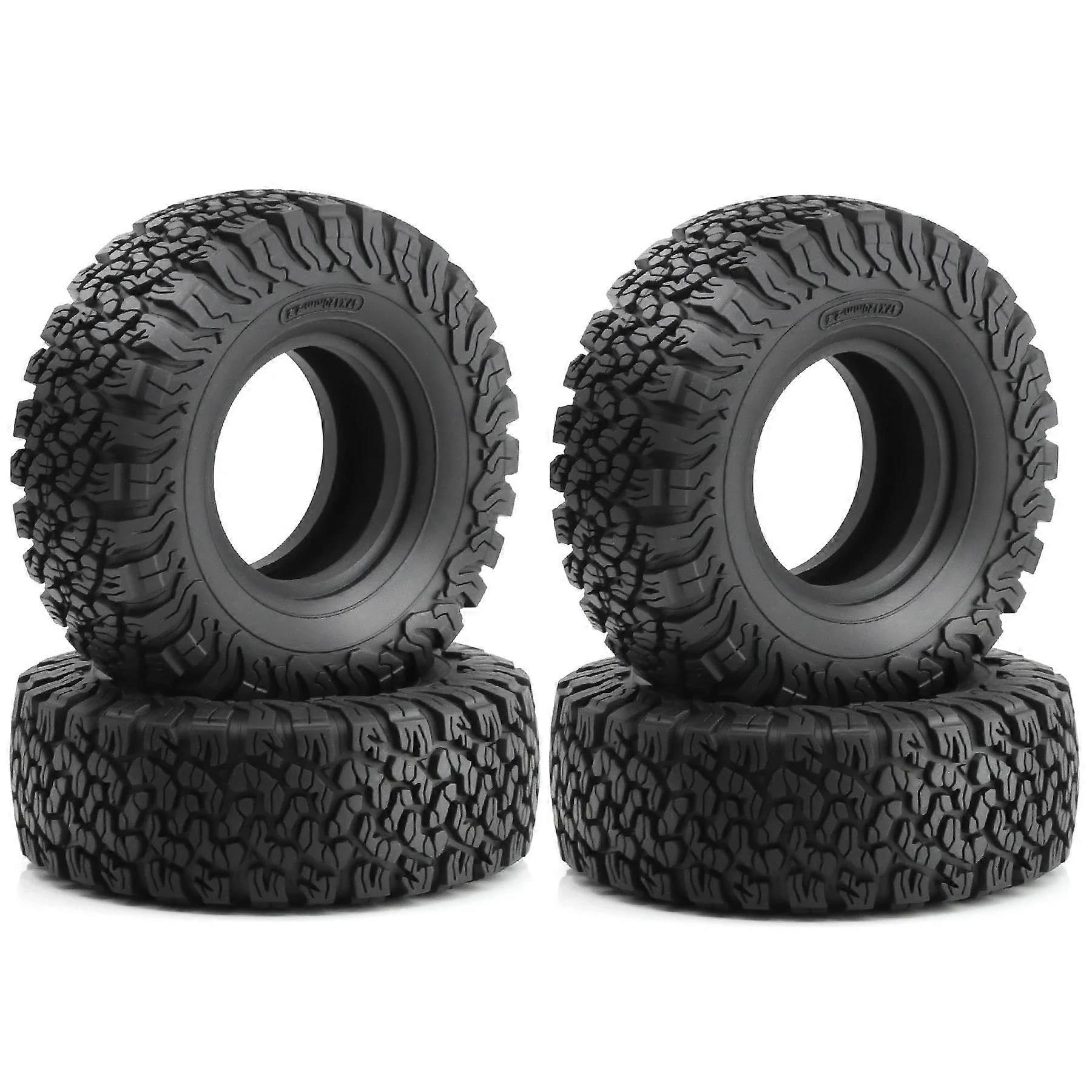 Plastic Tire Wheels For SCX10 III TRX4 Redcat Gen8 RS RC 4PCS 2.2' Mud Tires 1:10 RC Crawler