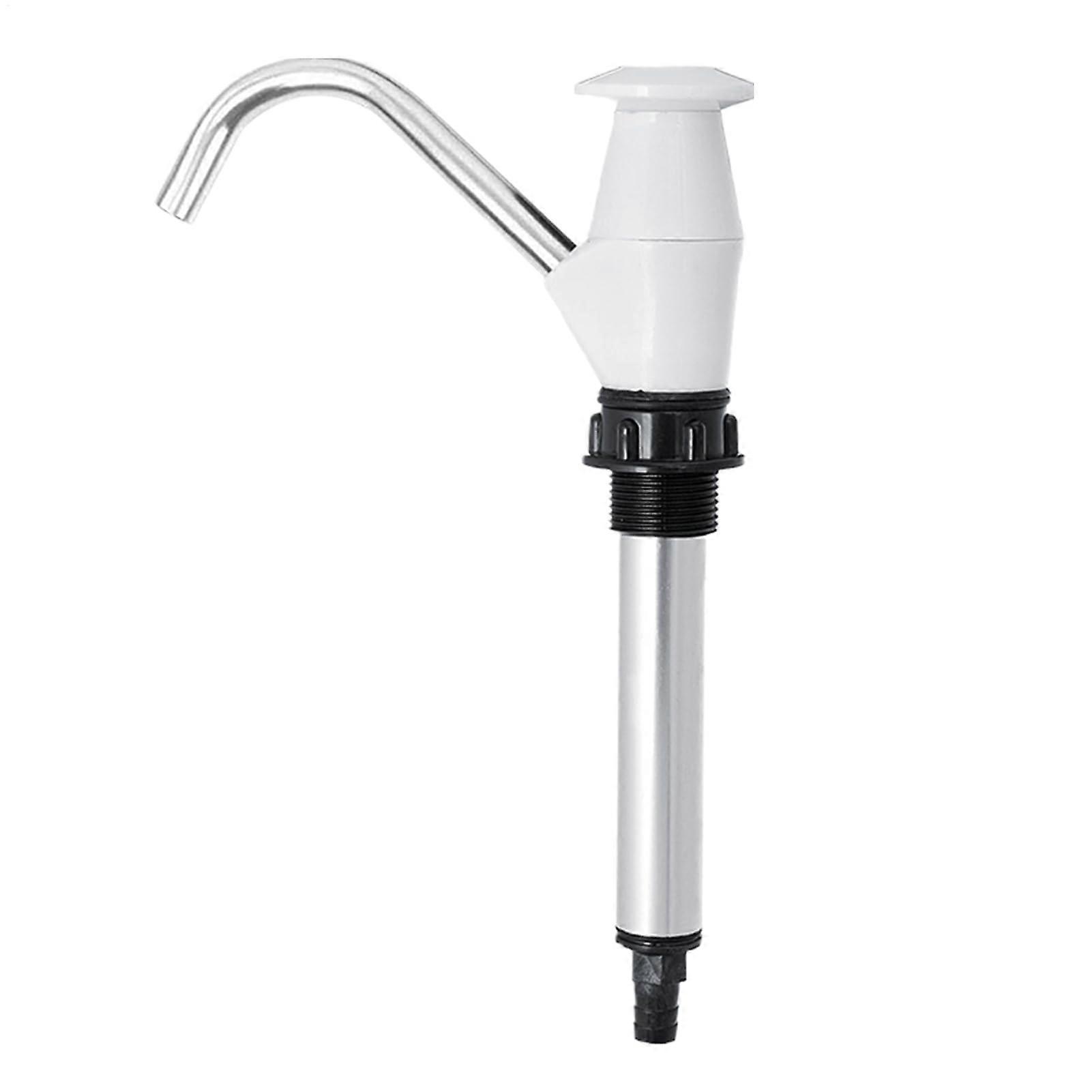 Hand water pump manual faucet for camping trailer without power, white