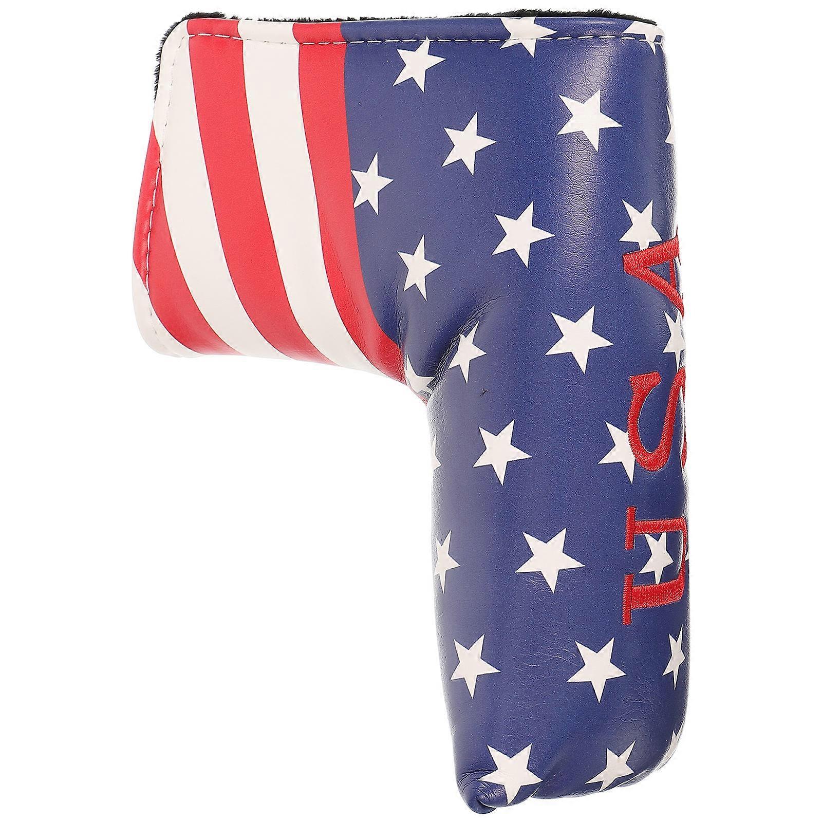 American Flag Golfs Club Head Cover for Protection Use Fits Most Putter Clubs