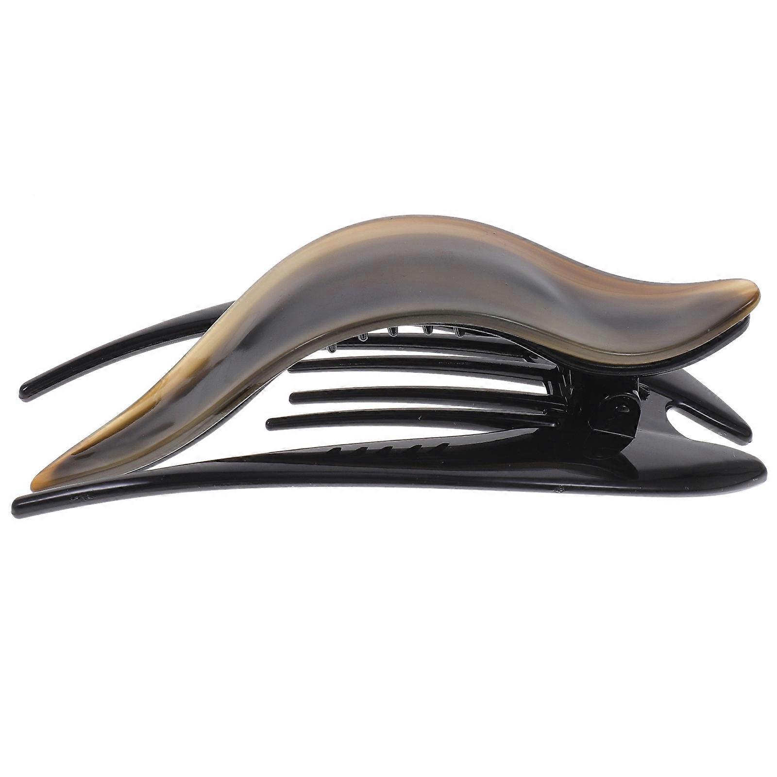 Large Hair Clamp Acetate French Curved Style Women Daily Wear 1Pcs