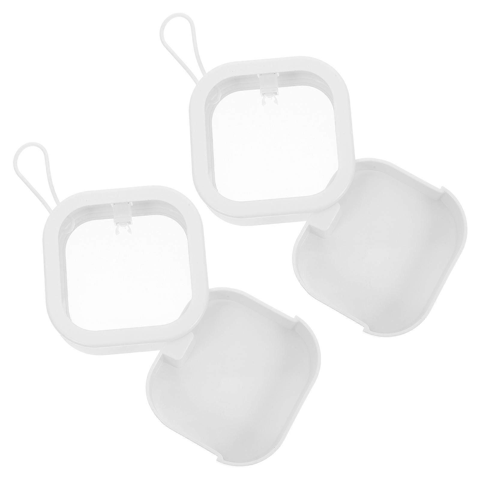 Square Hair Tie Organizer 2Pcs For Children And Friends Featuring Portable Design For Easy Storage In Various Occasions