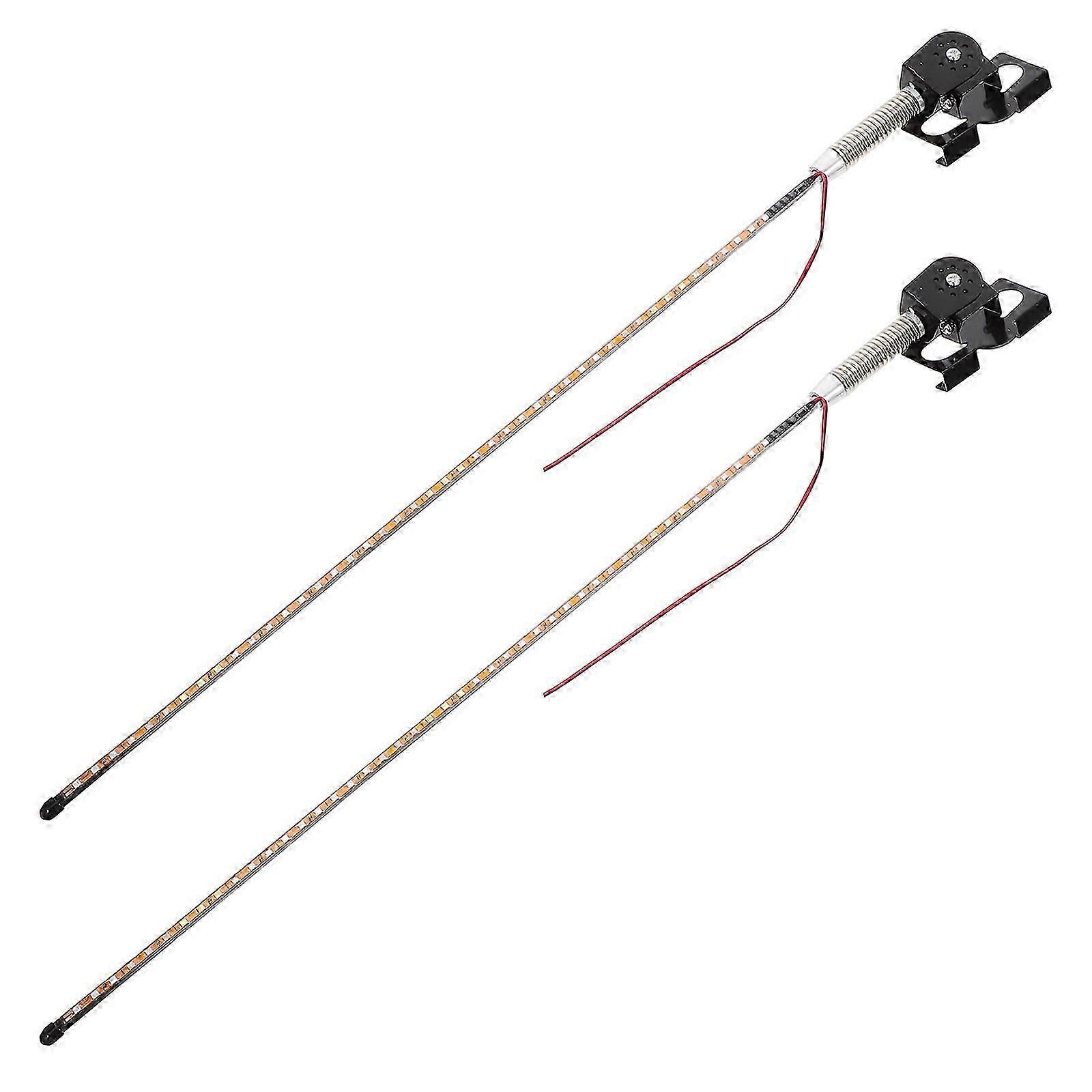 Motorcycle Rear Light Antenna Lights With Remote Enhanced Visibility 24v System 2Pcs