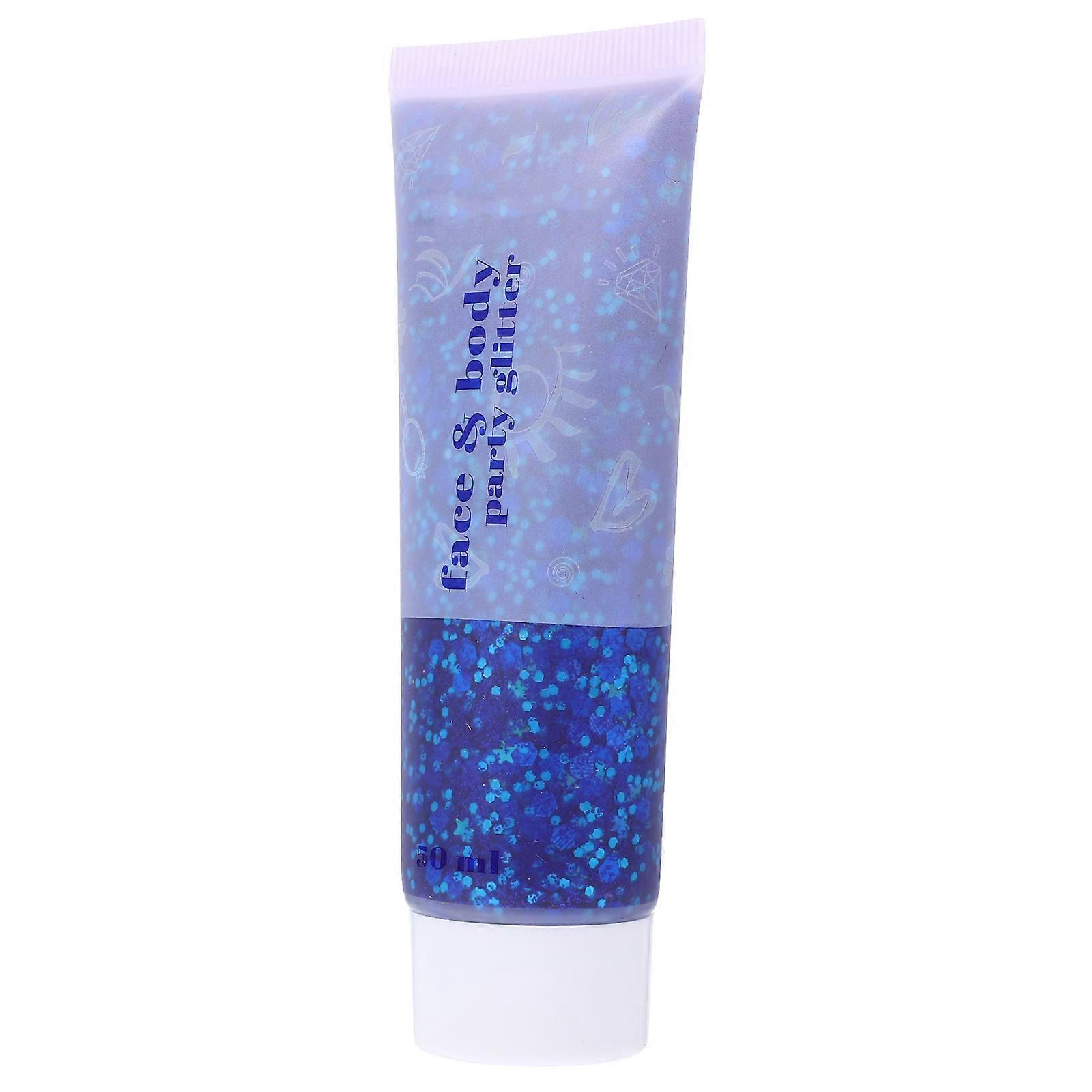 Iridescent Body Glitter Gel Liquid for Women Makeup 50ml Stunning Festival Makeup Decorative Effect 1Set