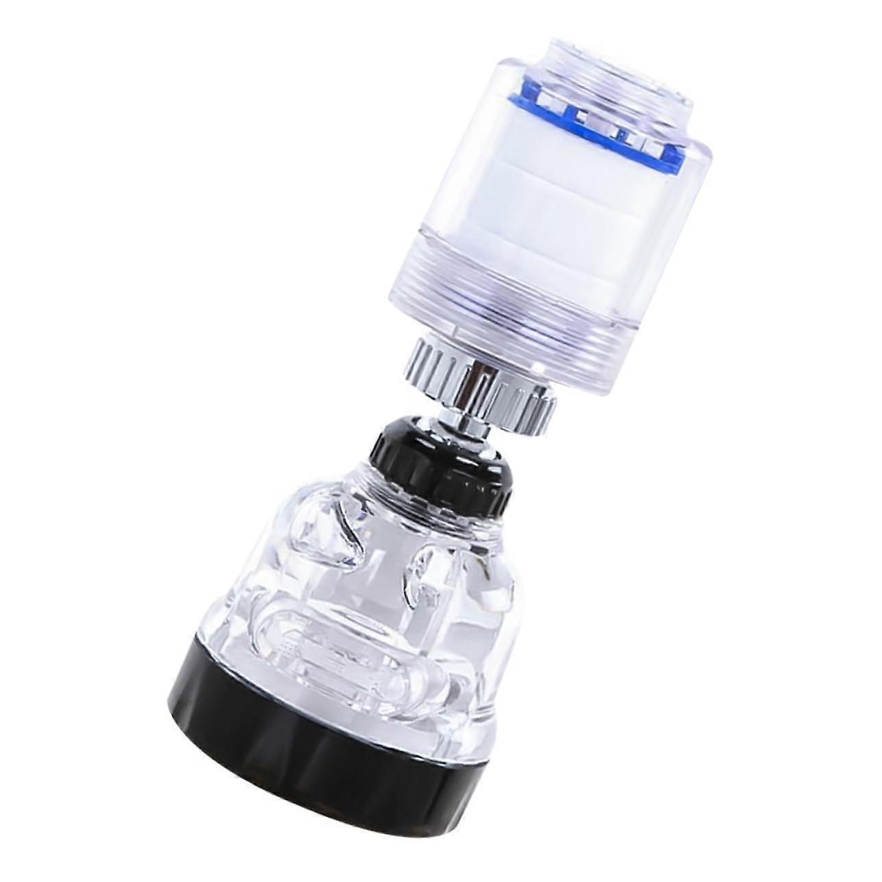 Tap Water Filter Double Filter Water Cleaner Kitchen Sink Rotating Shower Filter Sediment Removal 12.7*5.2*5.2cm