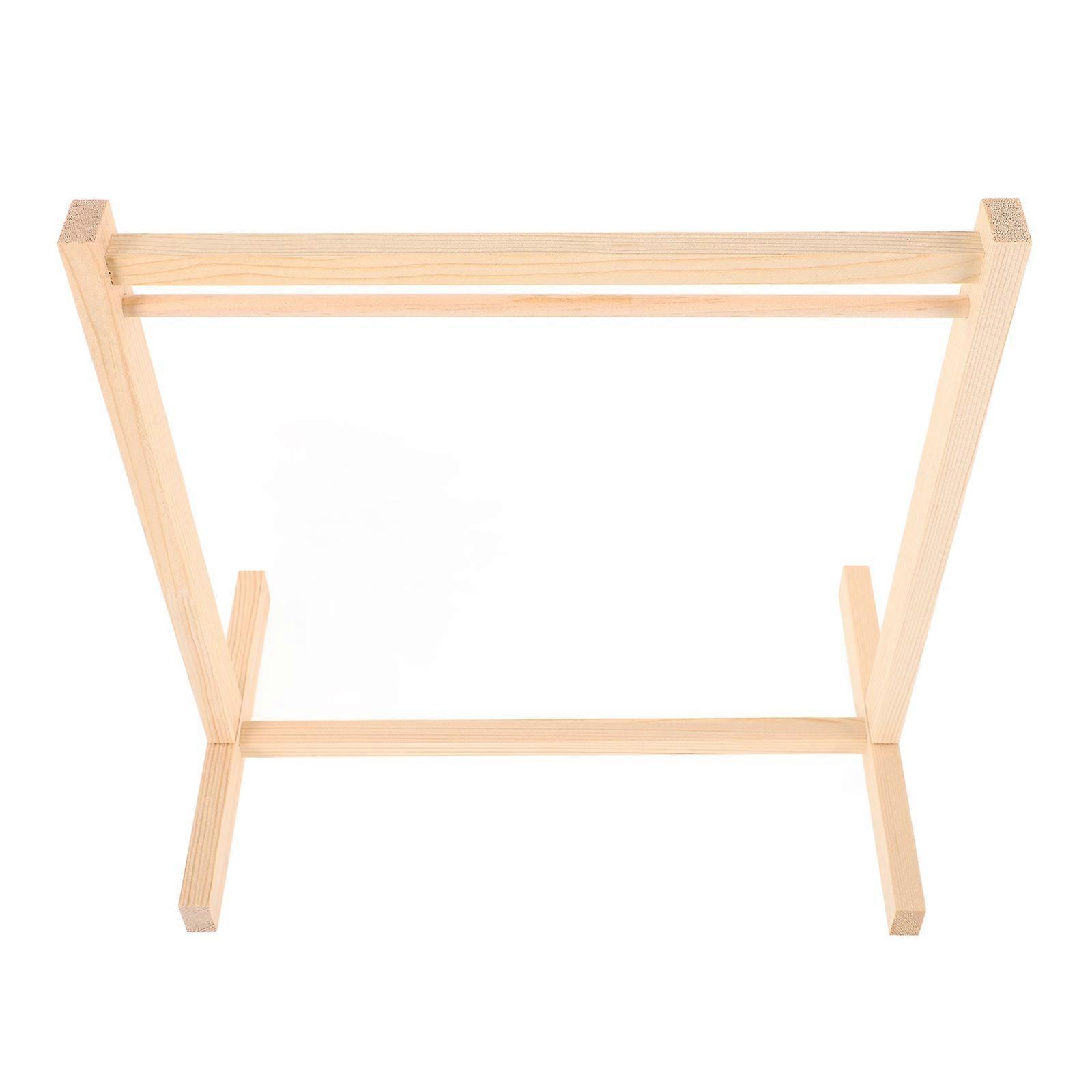 Mini Doll Clothes Rack Hanger Shelf for Dollhouse Storage and Display, Easy Assembly Wardrobe Organizer for Accessories