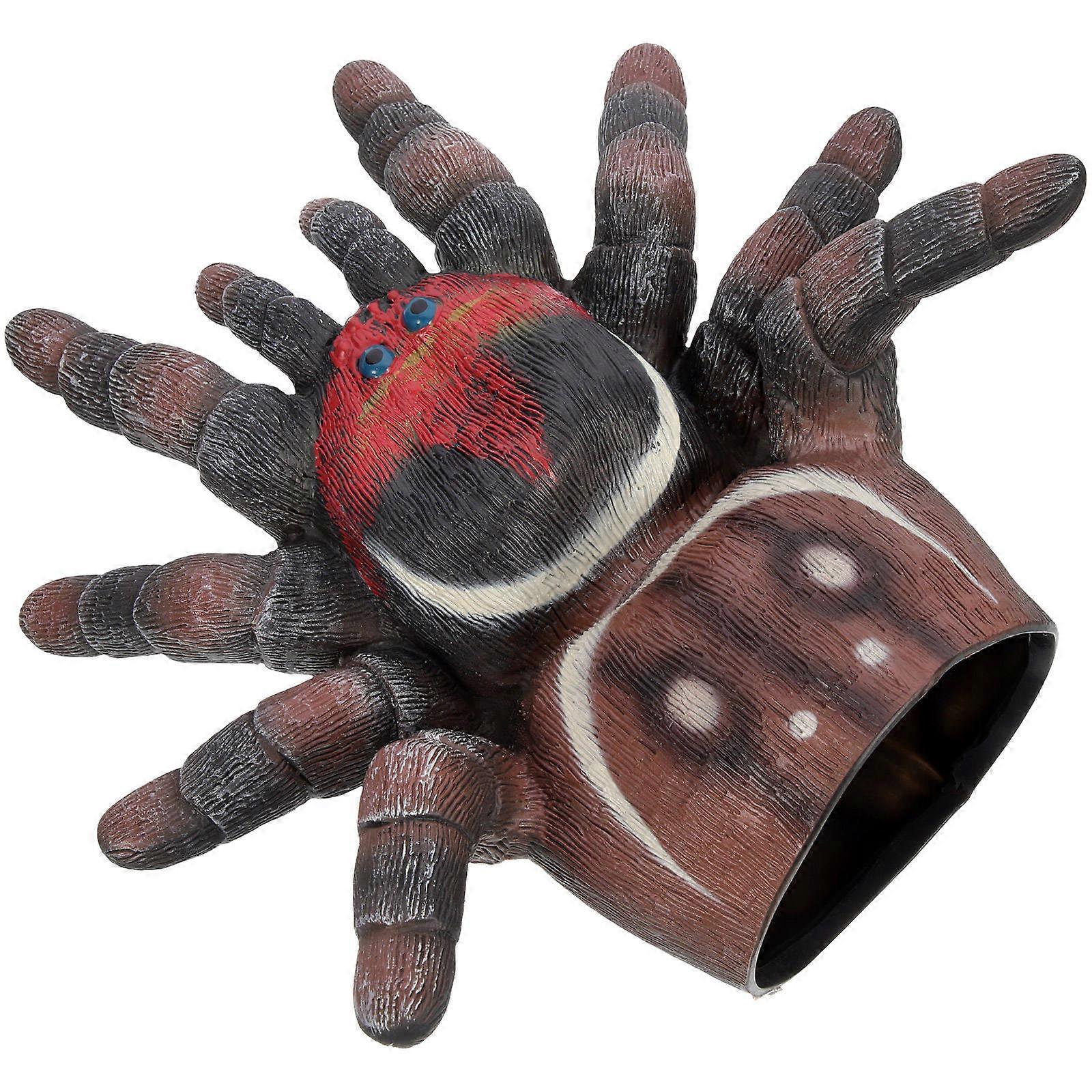 Plastic Spider Hand Puppet Educational Interaction Toy for Kids .5 x 6.5 Inches