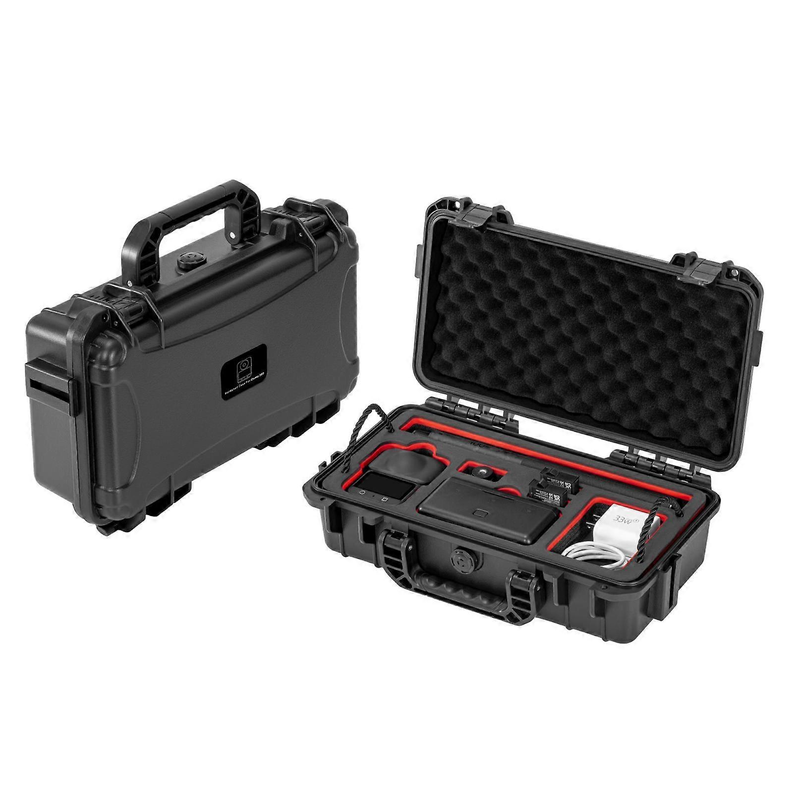 per DJI Osmo 360 STARTRC Impermeabile EVA ABS Doppio strato Valigia Storage Box (nero)