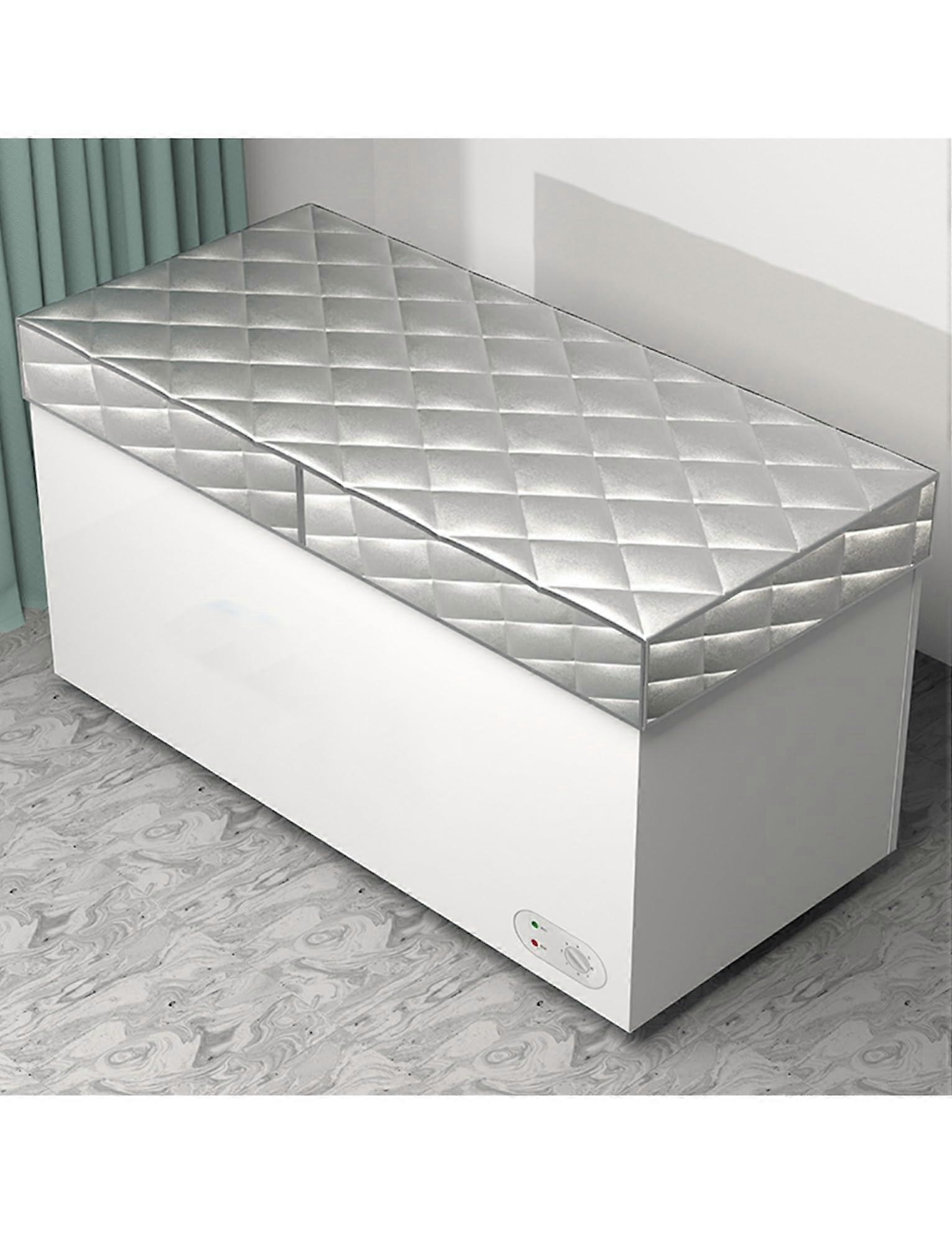Universal Refrigerator Cover, Insulated Freezer Cover, Waterproof Sun Protection for Kitchen Storage Devices (190x85cm) Gray