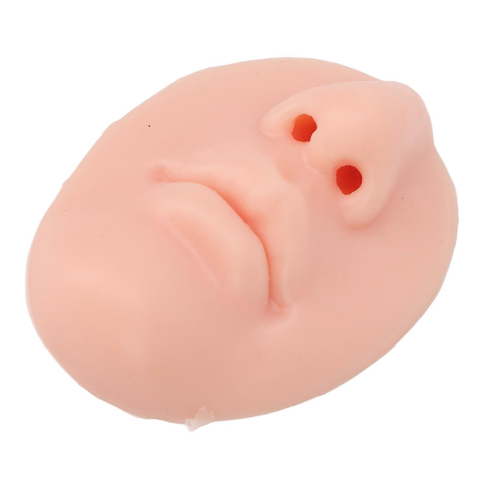 3pcs Silicone Nose Model with Mouth Soft Elastic Reusable Piercing Nose Model for Piercing Light Skin Color 