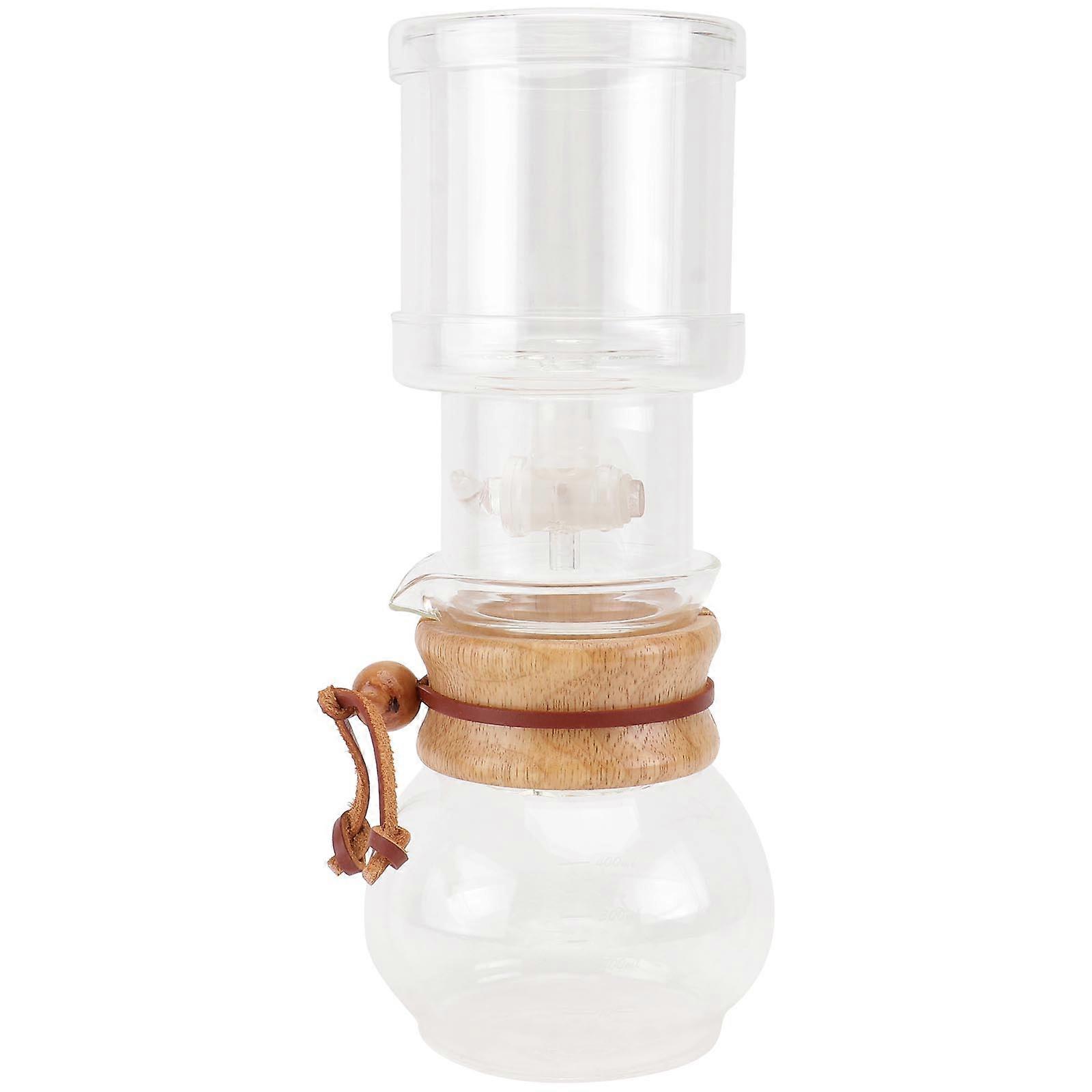 Cold Brew Coffee Pot with Drip Maker, Glass Kettle & Filter, Portable Design, Easy to Use for Iced Coffee or Tea