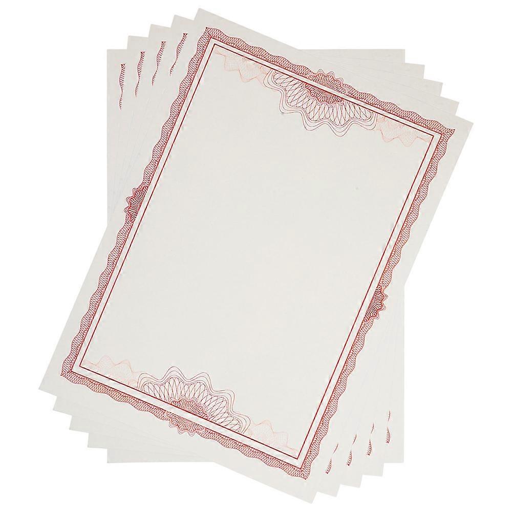 Printable Certificate Paper with Floral Borders Blank Award Sheets for School, Home, and Office Use Smooth Paper for Certificates and Diplomas (5