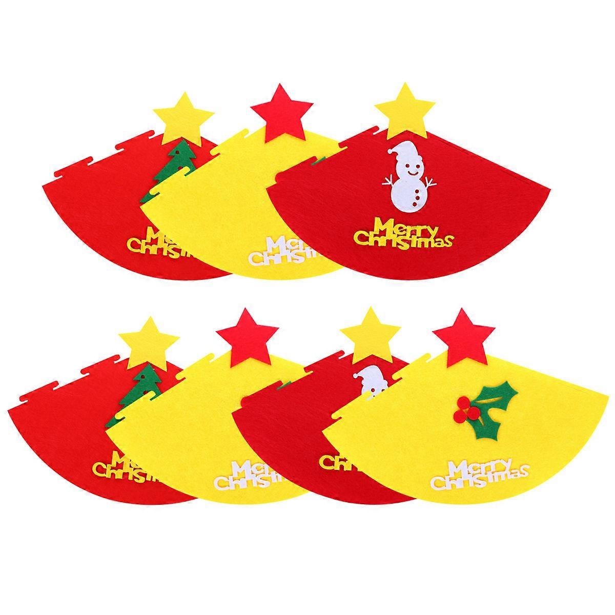 Assorted Color Christmas Caps Kid Hats Photo Props For Children 7Pack Festive