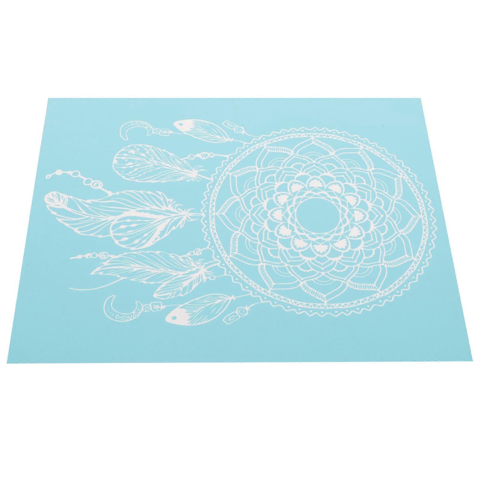 DIY Silk Screen Stencil Mesh Screen Template For Clothes Reusable Holiday Decoration 1 Pcs