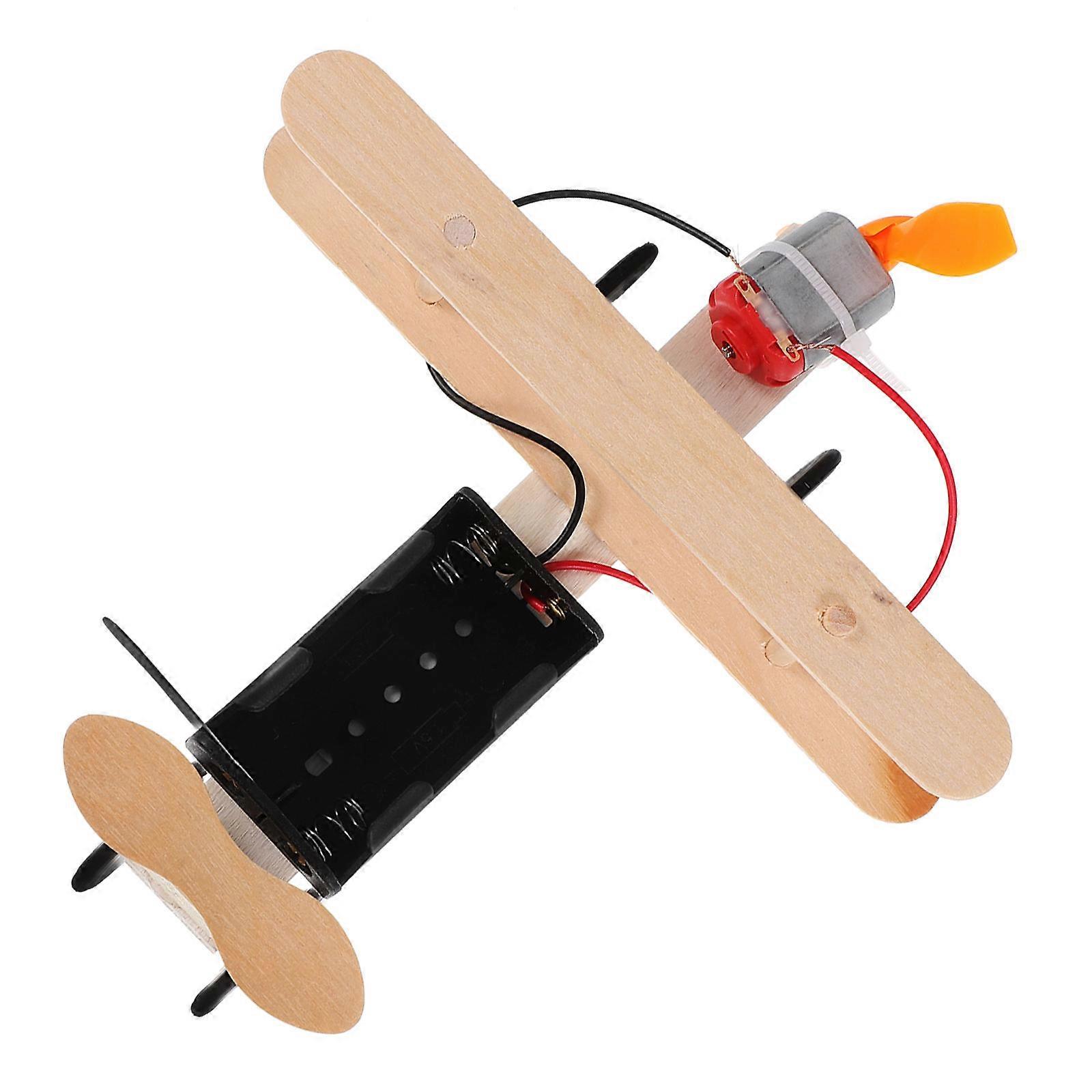 Wooden Airplane Model Kit Educational Science Experiment Assembly Puzzle for Kids Enhancing Creativity and Motor Skills Safe DIY Plane Craft