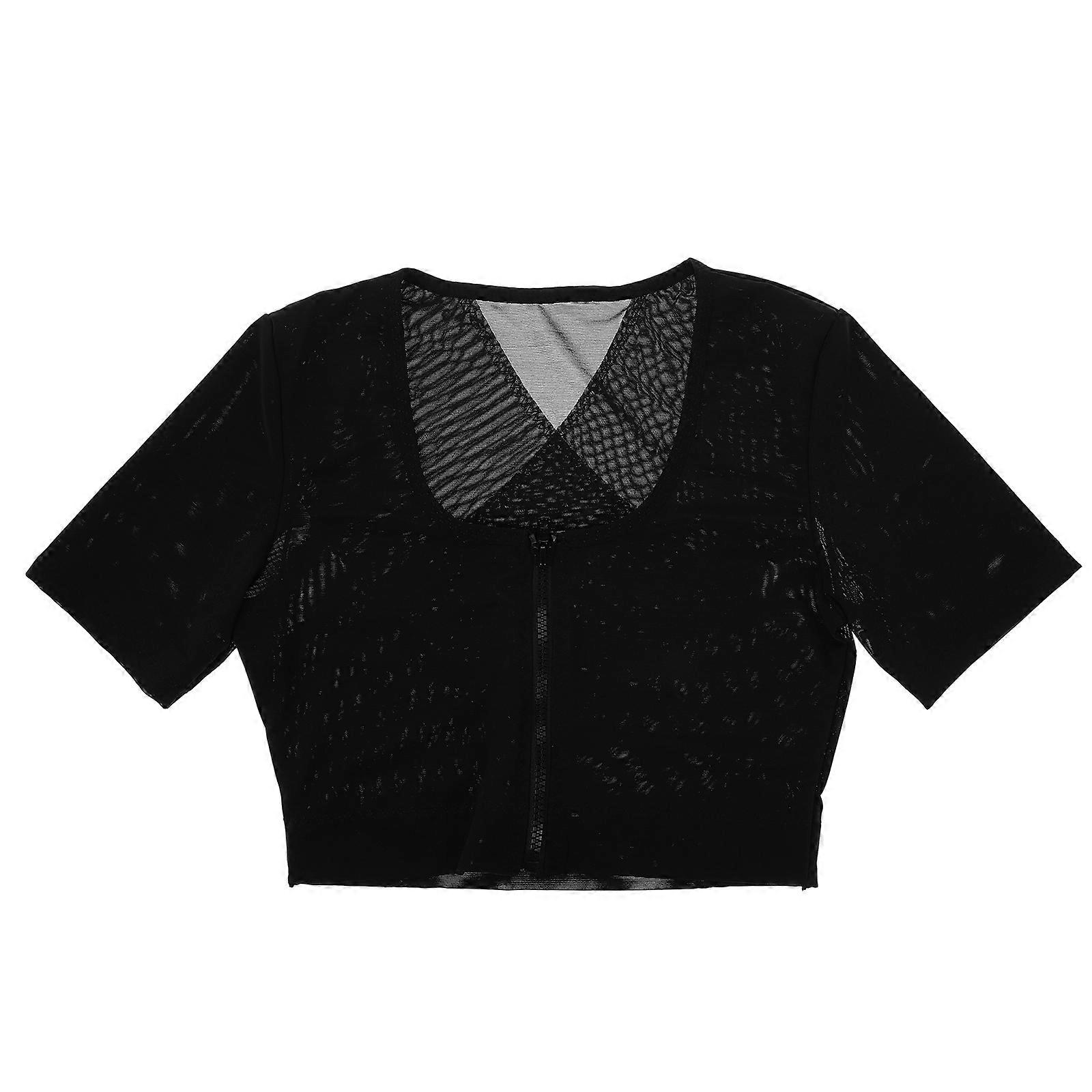 Erkekler İçin Göğüs Destekli Nefes Alabilen Klasik Siyah Stil Bodysuit 1 Adet