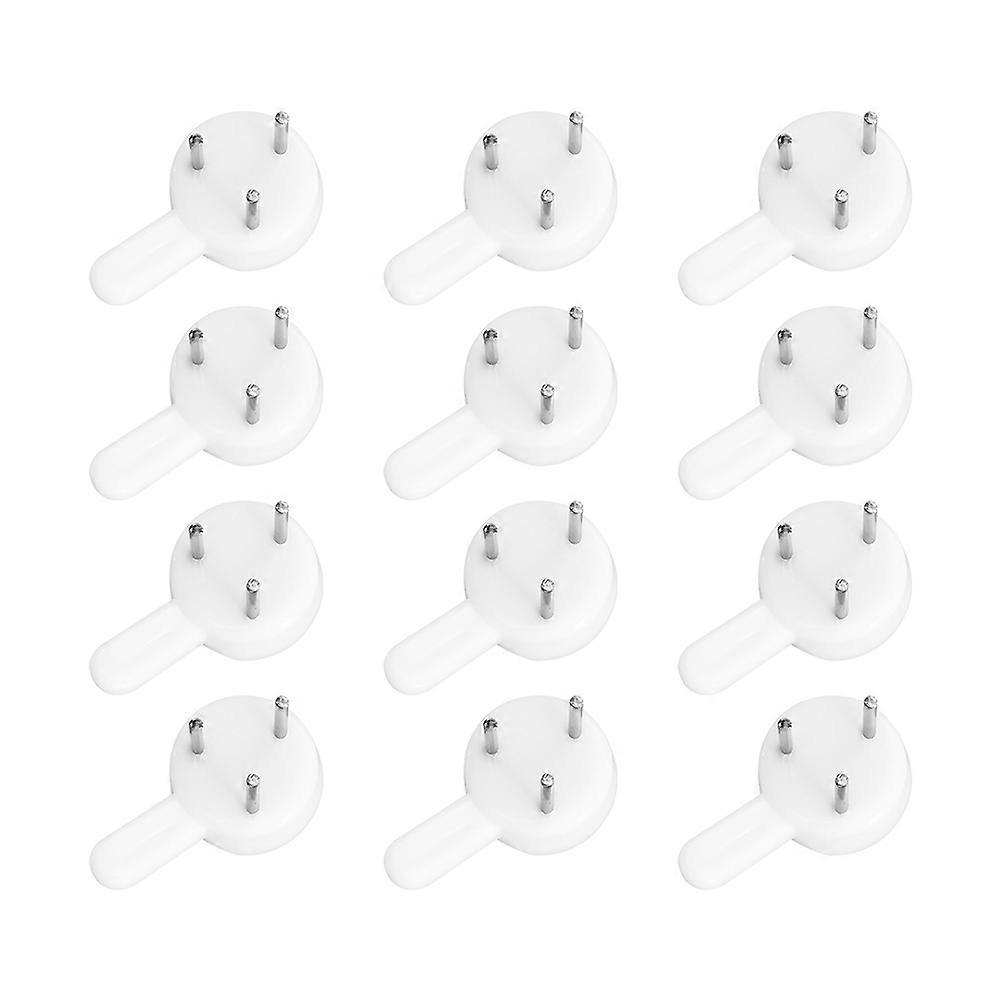 300Pcs Hooks For Household Users Wall Decoration With A Rectangular Shape In White ABS Material