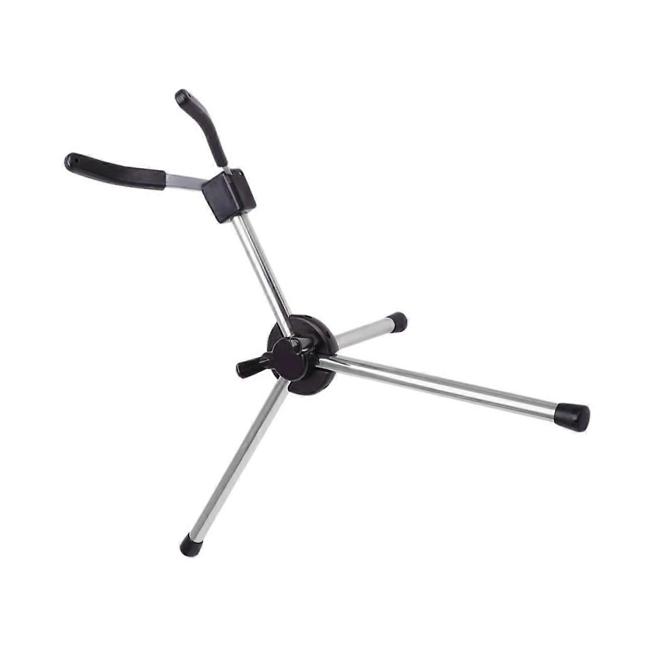 Foldable Saxophone Stand Single Portable Compact Holder For Alto Saxophone For Performances And Exhibitions Black