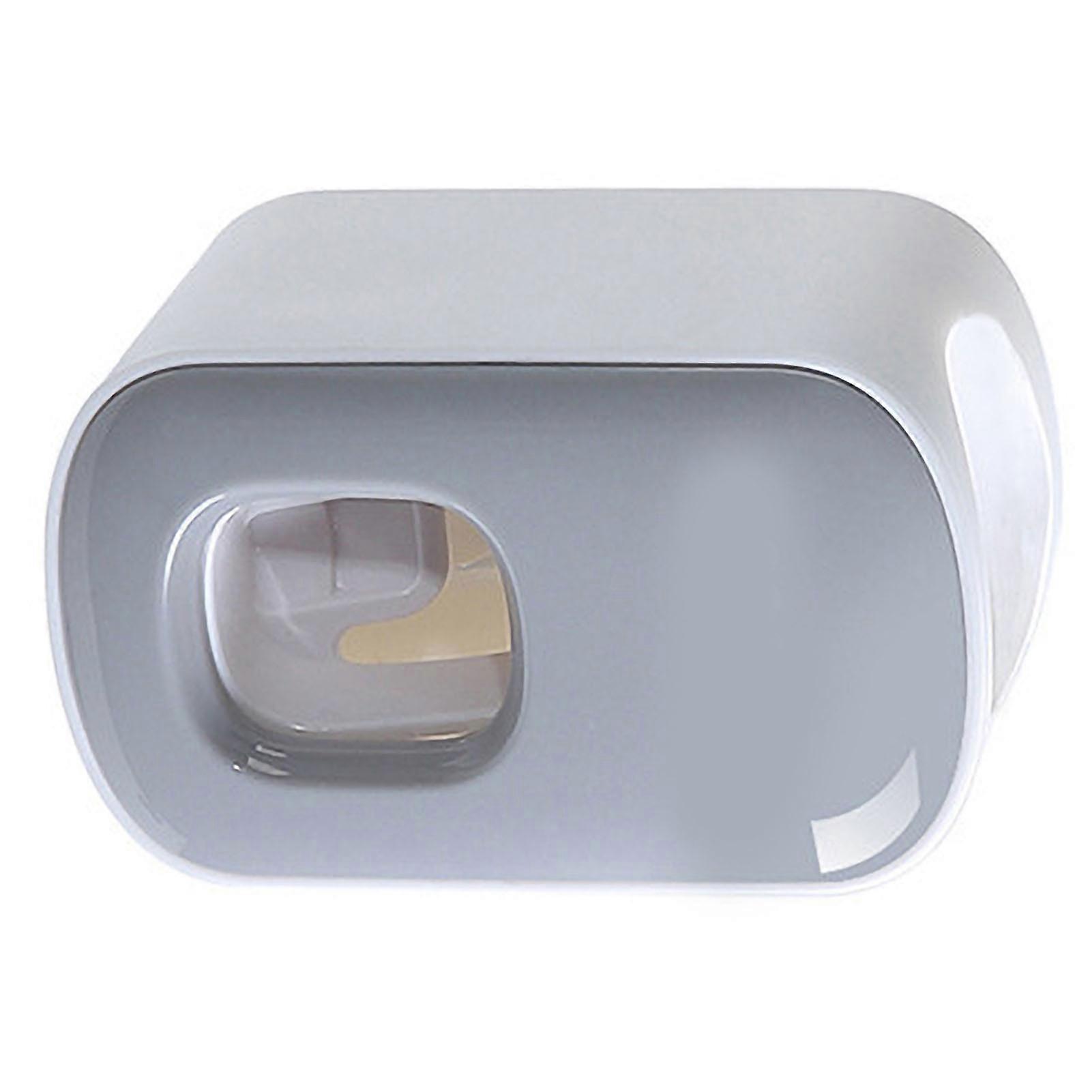 Toothpaste Dispenser Automatic Toothpaste Machine Wall Mount Bathroom Accessories With 2 Toothpaste SqueezersGray 