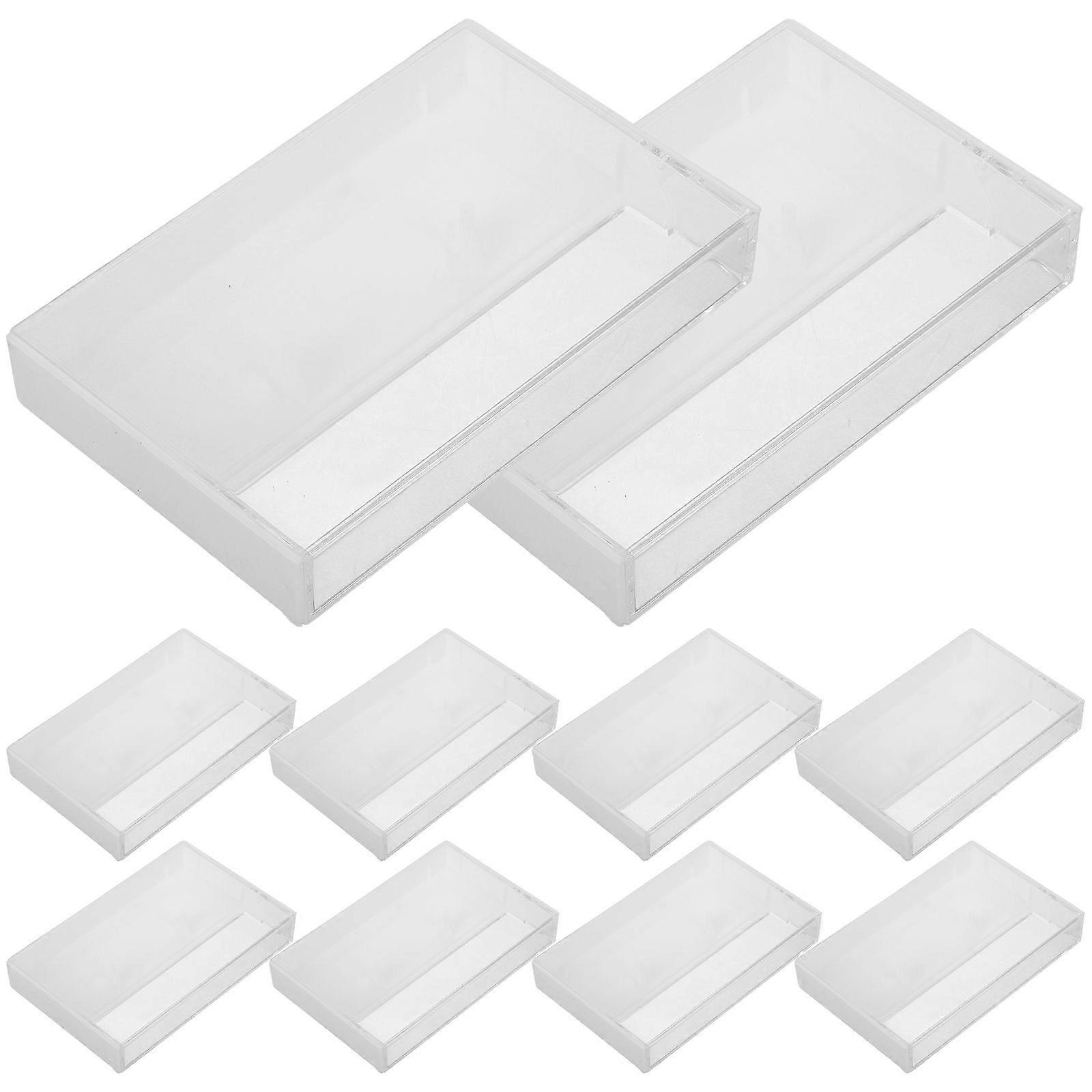 10 قطع خمر كاسيت الشريط حامي لتخزين الصوت واضح البلاستيك كاسيت الشريط الحالات للسفر فارغة تسجيل الصوت كاسيت الشريط حامل