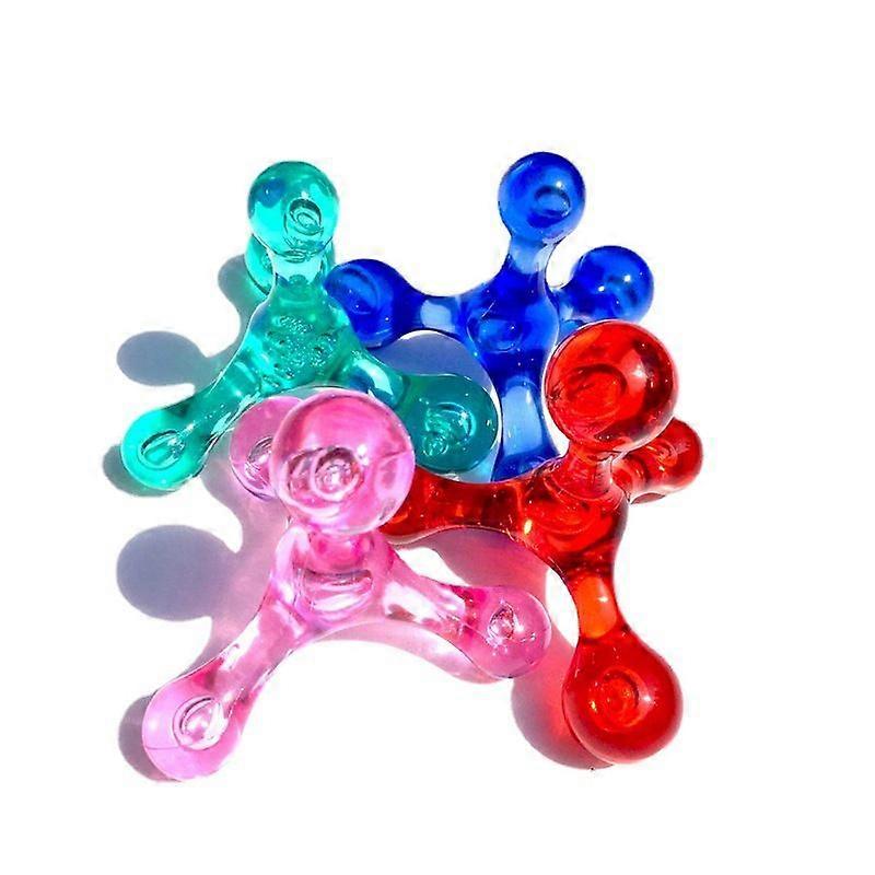 4-Pack Acupressure Massagers - Handheld Relief Tools (Multi-Color)