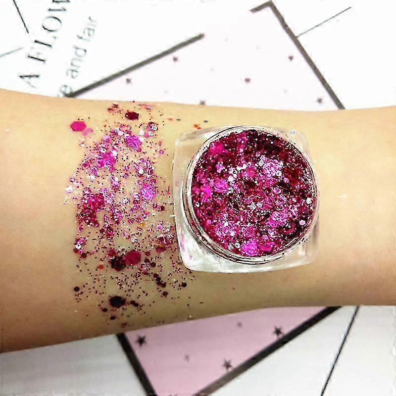 1 ADET Profesyonel Deniz Kızı Payetler Jel Göz Farı Holografik Glitter Pırıltı