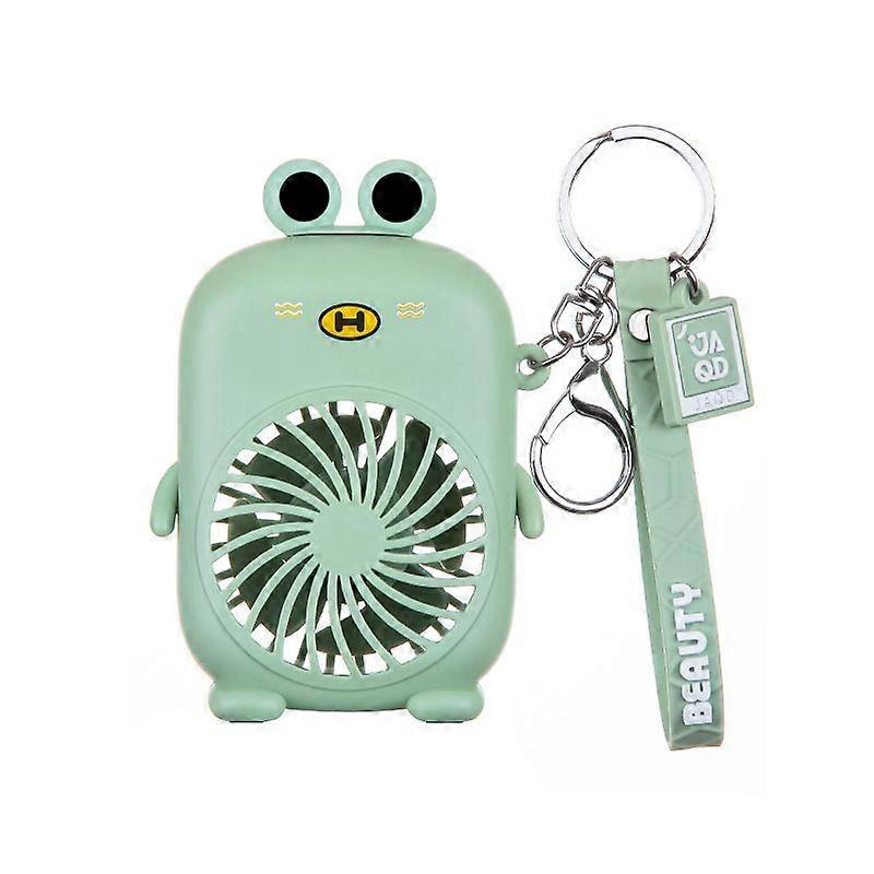 Usb Mini Portable Fans Summer Student Small Fan Charging Rope Key Chain Portable Cute Cartoon Fan