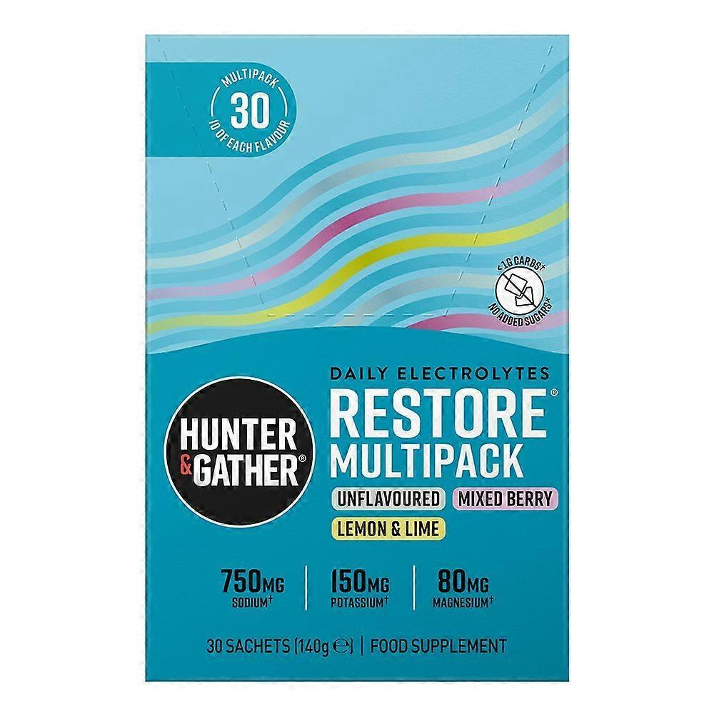 Hunter and Gather Restore Hydration Electrolytes Multipack 30 pack - 4 Pack