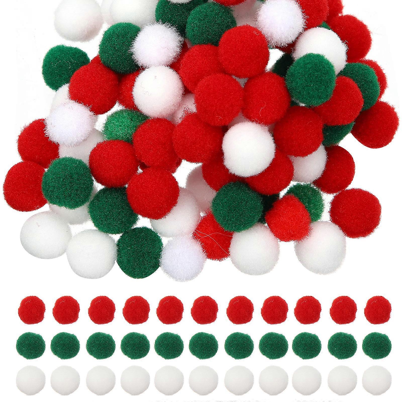 Craft Pom Poms Pom Pom Balls Home Decoration Assorted Color High Elastic Silk for 5 Bags