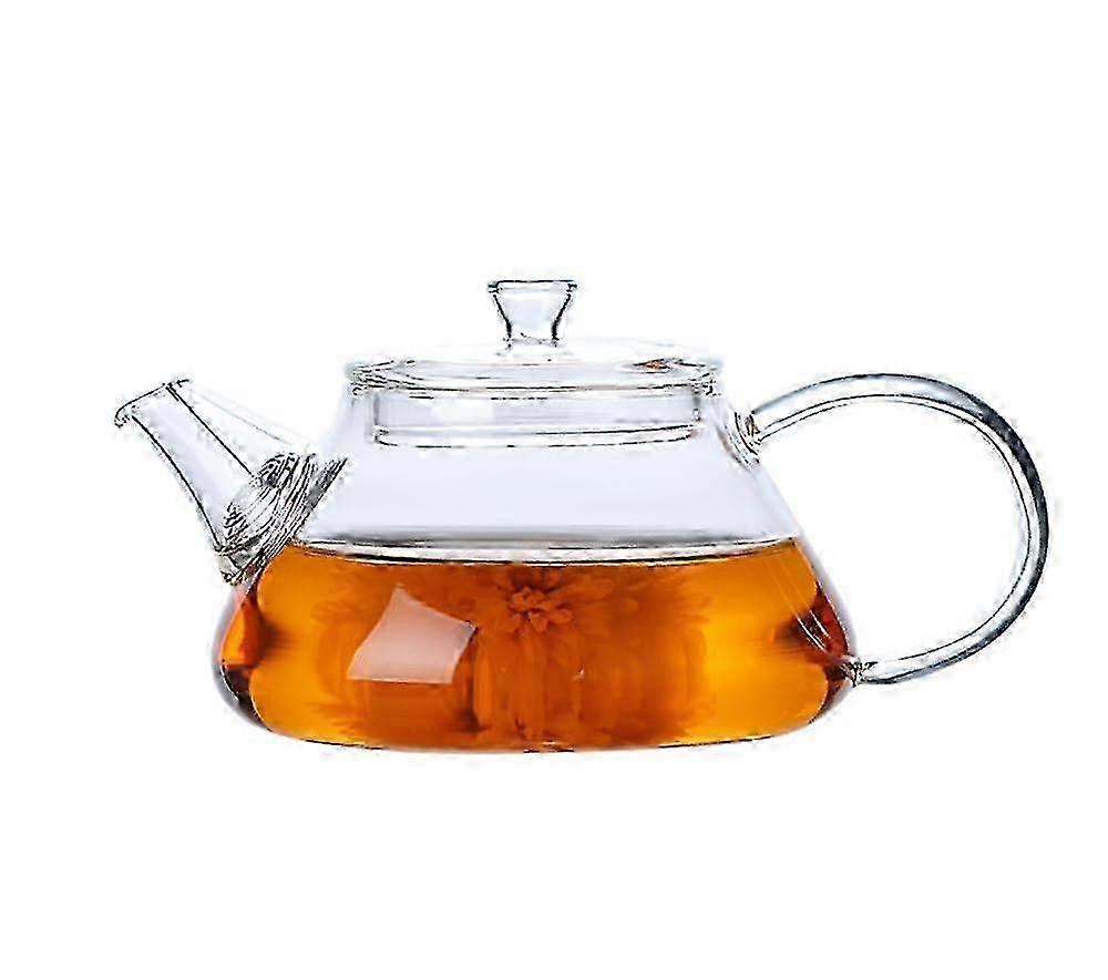 Clear 7oz Mini Glass Teapot for Single-Serve Tea Brewing with Infuser
