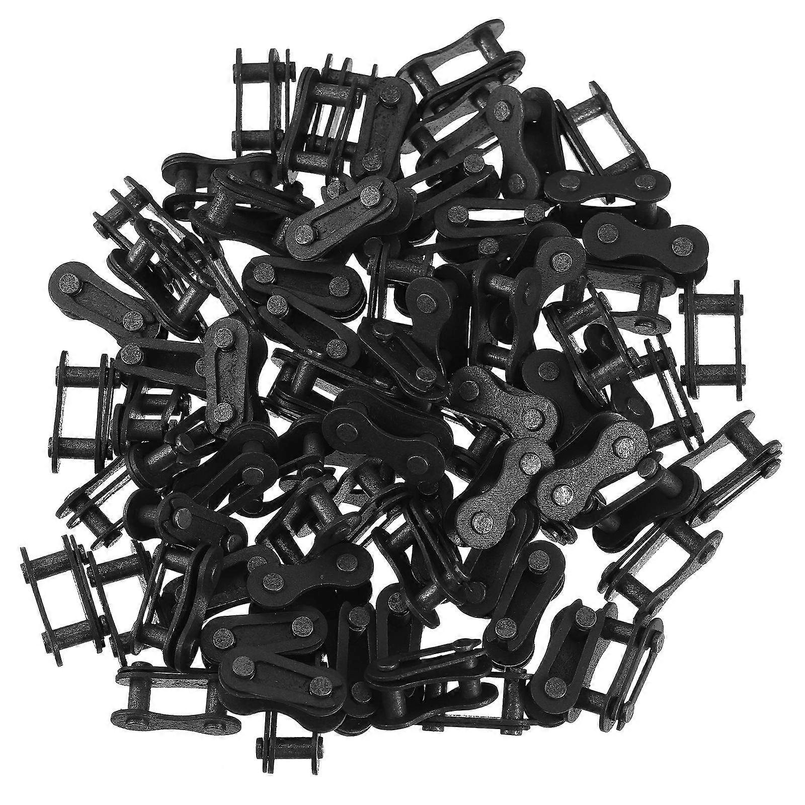 Bike Chain Connector Buckle Durable Bike Chain Link Buckles for Trail Riding Iron Material Assorted Color Suitable for Replacement 100Pcs