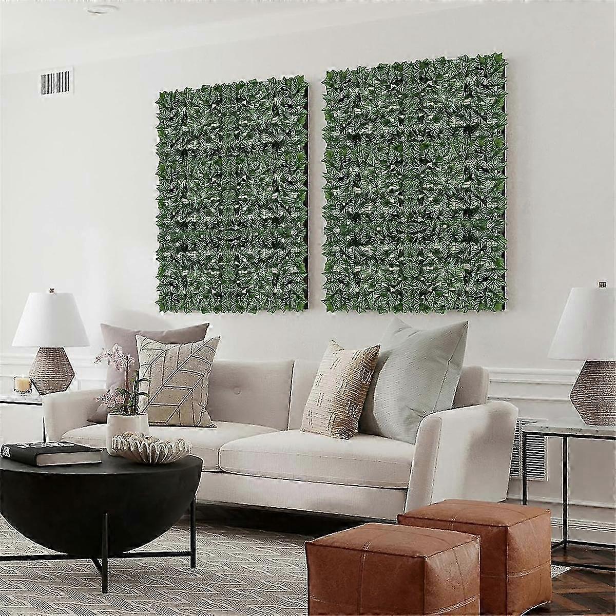 Grape Leaf Simulated Fence Net Green Plant Decoration Artificial Leaves Indoor and Outdoor Garden Balcony Decoration