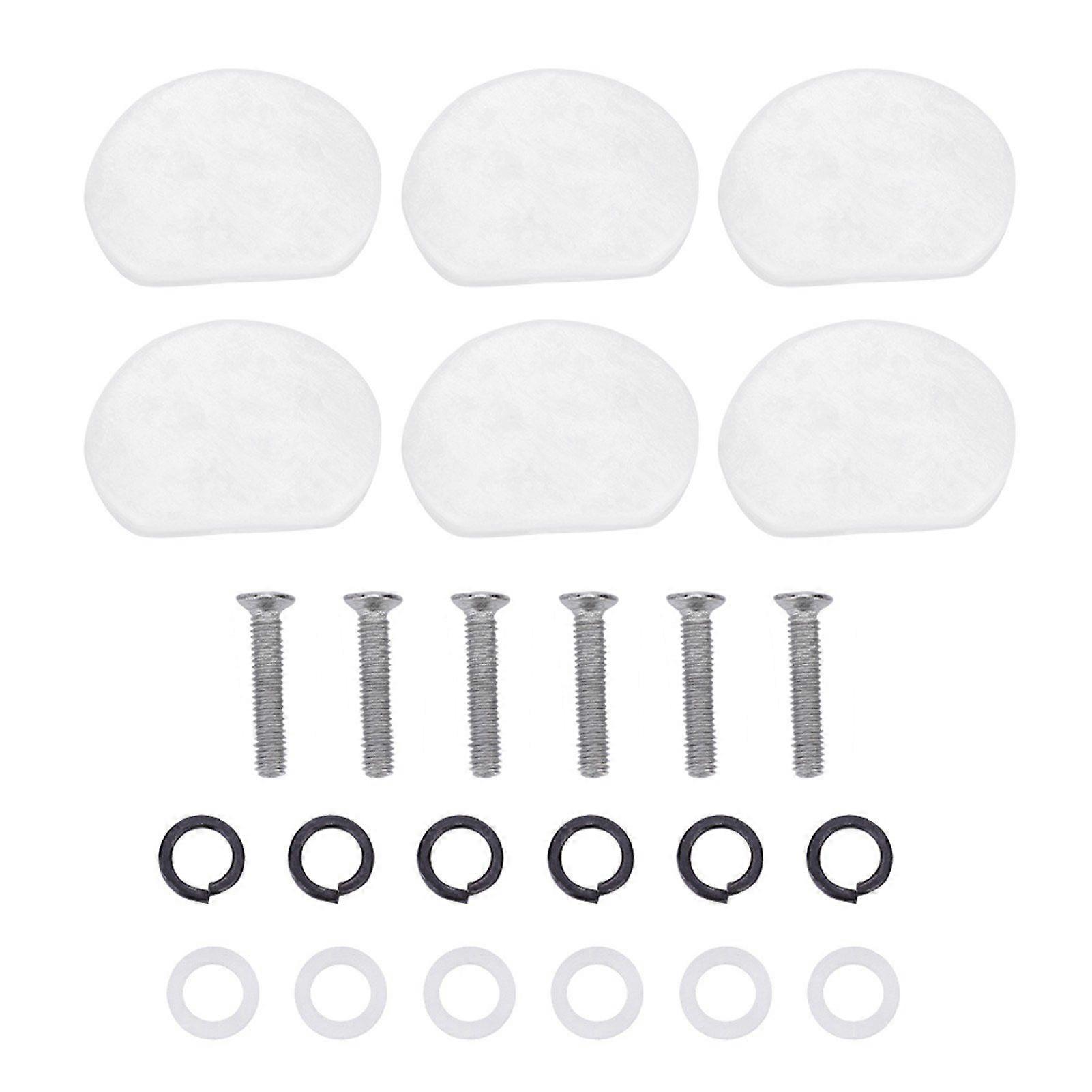 6 PCS/ Set Tuning Pegs Machine Heads Acrylic Buttons for Guitar(#1)